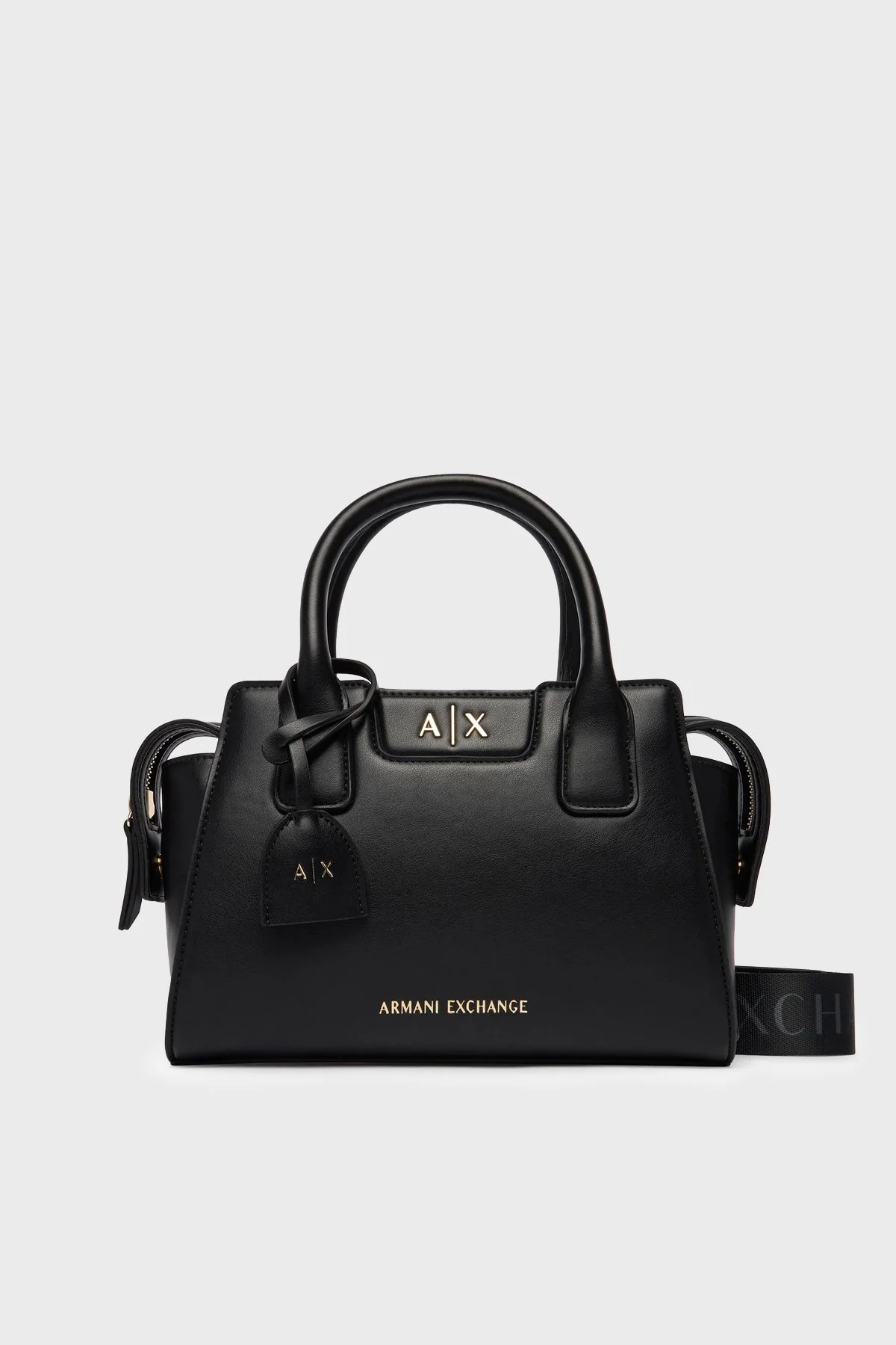 Armani Exchange Logolu Ayarlanabilir ve Çıkarılabir Askılı Bayan Çanta XW002159 AF19892 UC001 SİYAH - 1