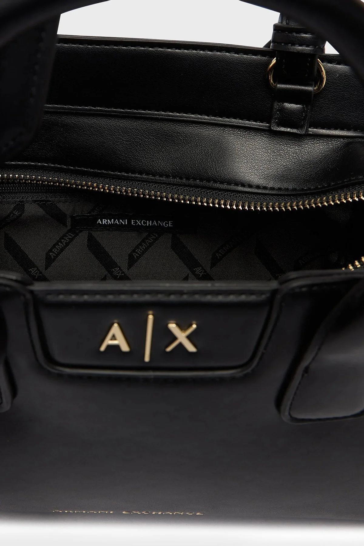 Armani Exchange Logolu Ayarlanabilir ve Çıkarılabir Askılı Bayan Çanta XW002159 AF19892 UC001 SİYAH - 6