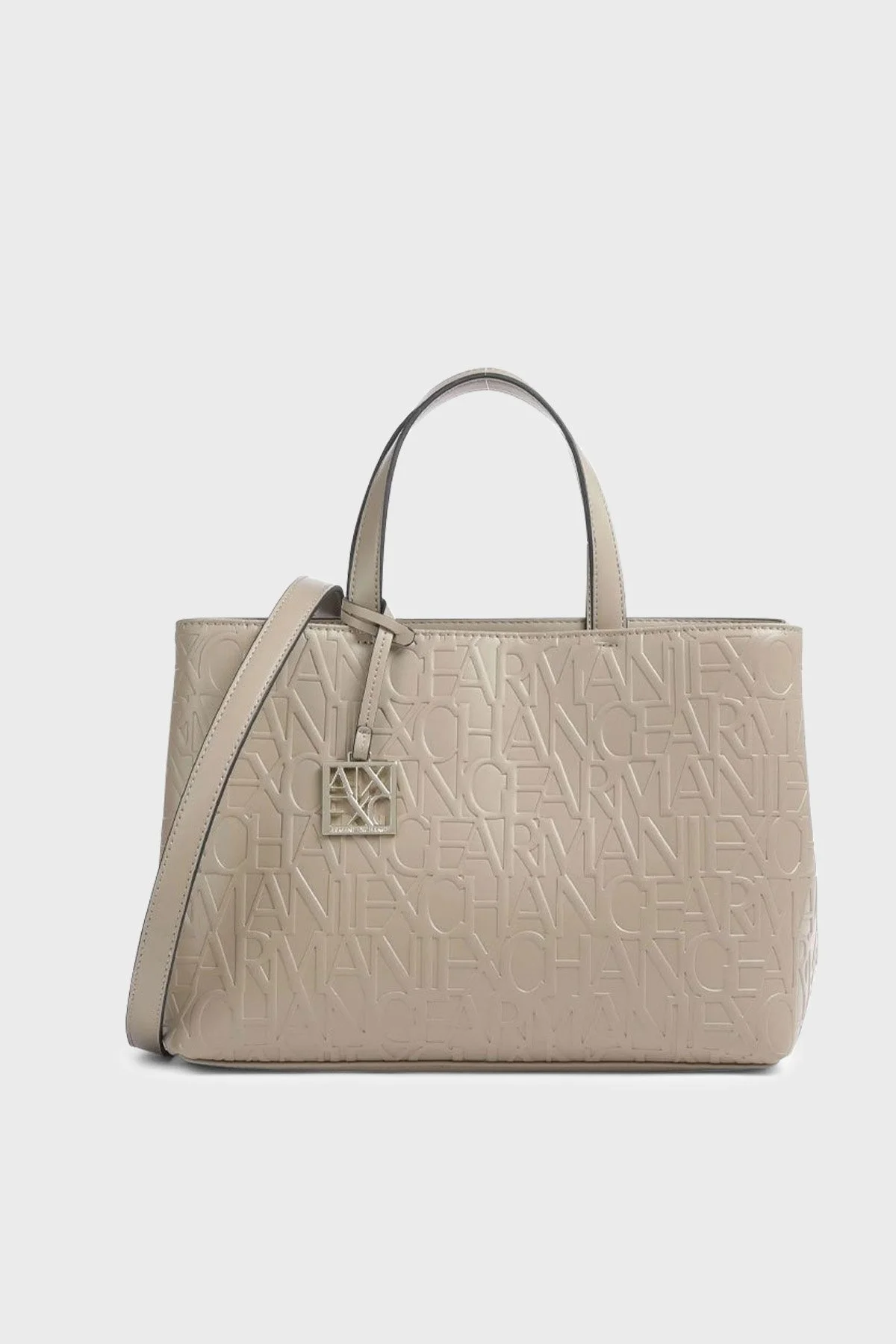 Armani Exchange Logolu Ayarlanabilir ve Çıkartılabilir Uzatma Askılı Bayan Çanta 942646 CC793 09752 TOPRAK - 1