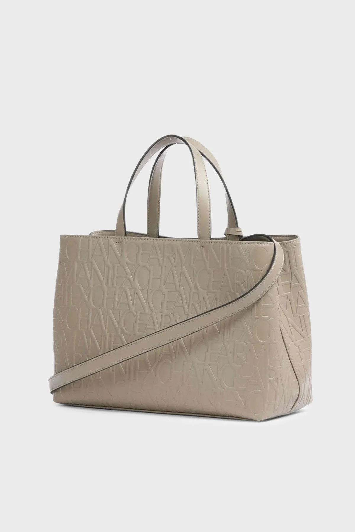Armani Exchange Logolu Ayarlanabilir ve Çıkartılabilir Uzatma Askılı Bayan Çanta 942646 CC793 09752 TOPRAK - 2