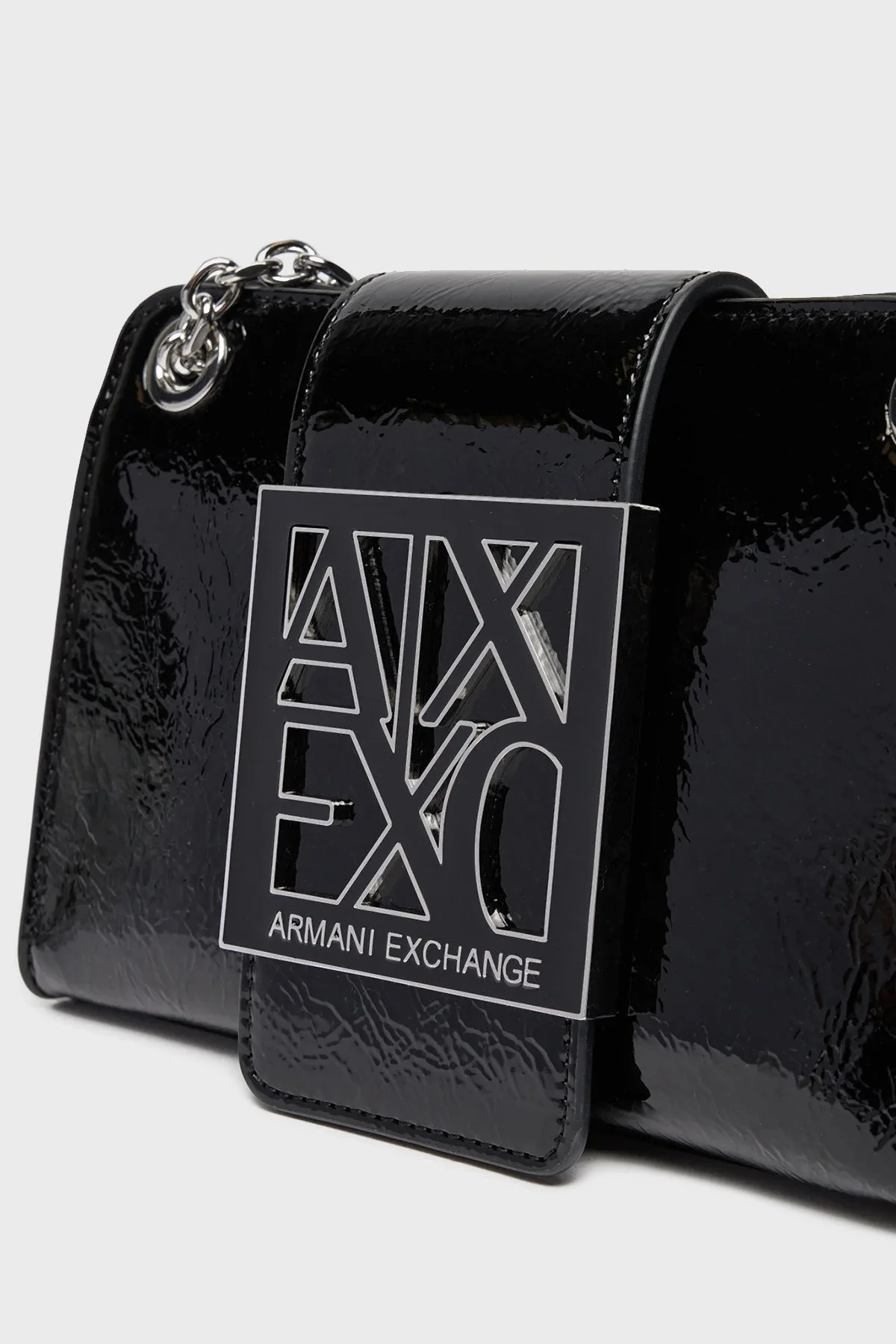 Armani Exchange Logolu Ayarlanabilir Zincir Askılı Bayan Çanta 948590 4F766 00020 SİYAH - 5