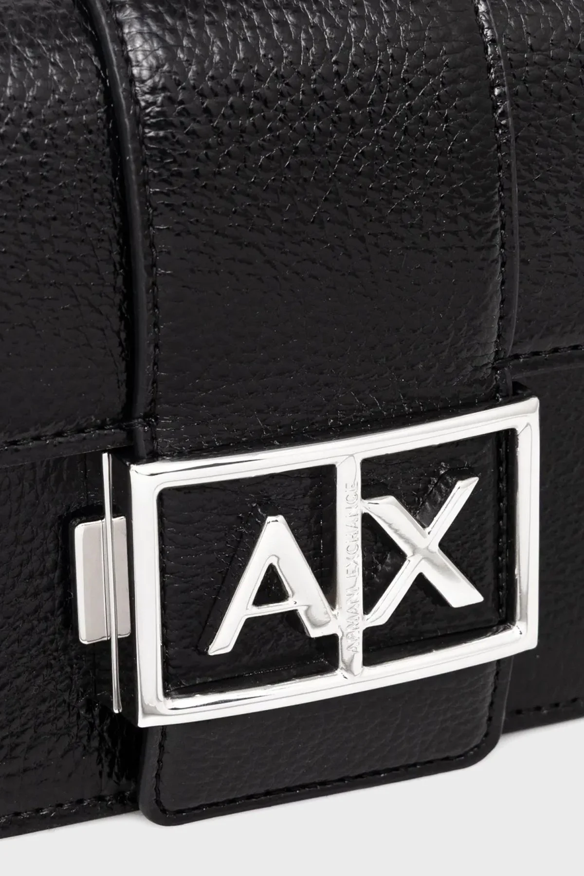 Armani Exchange Logolu Ayarlanabilir Zincir Askılı Bayan Çanta XW000071 AF11898 UC001 SİYAH - 9