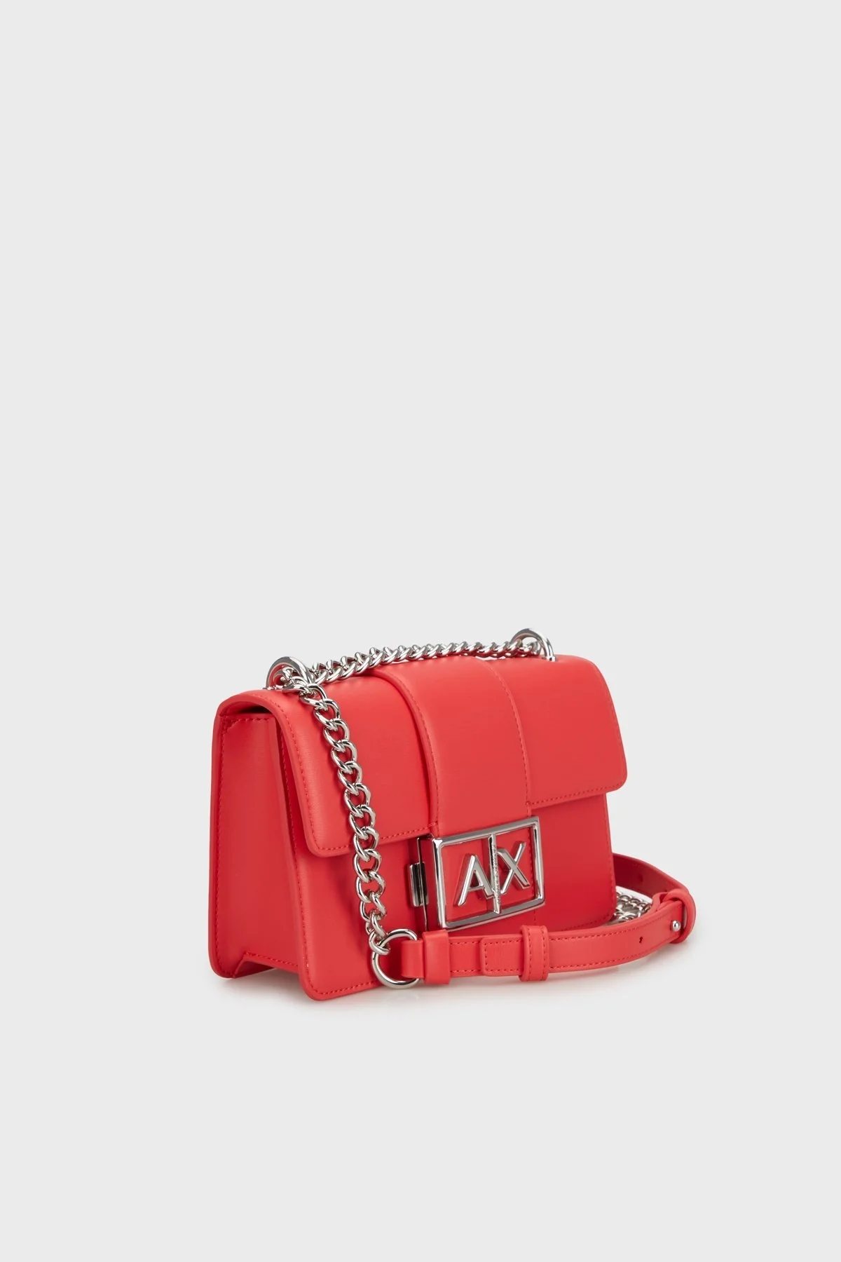 Armani Exchange Logolu Ayarlanabilir Zincir Askılı Bayan Çanta XW000071 AF12039 U4236 KIRMIZI - 6