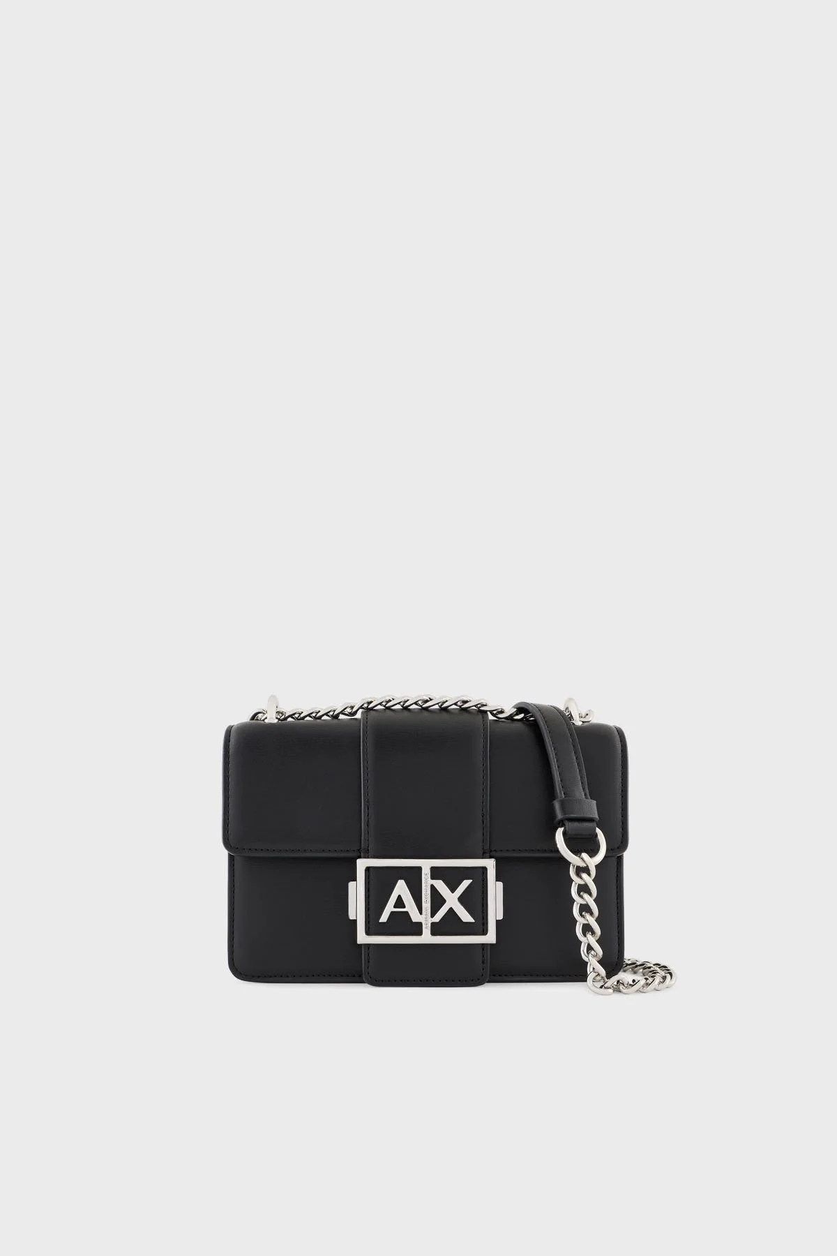 Armani Exchange Logolu Ayarlanabilir Zincir Askılı Bayan Çanta XW000071 AF12039 UC001 SİYAH - 8