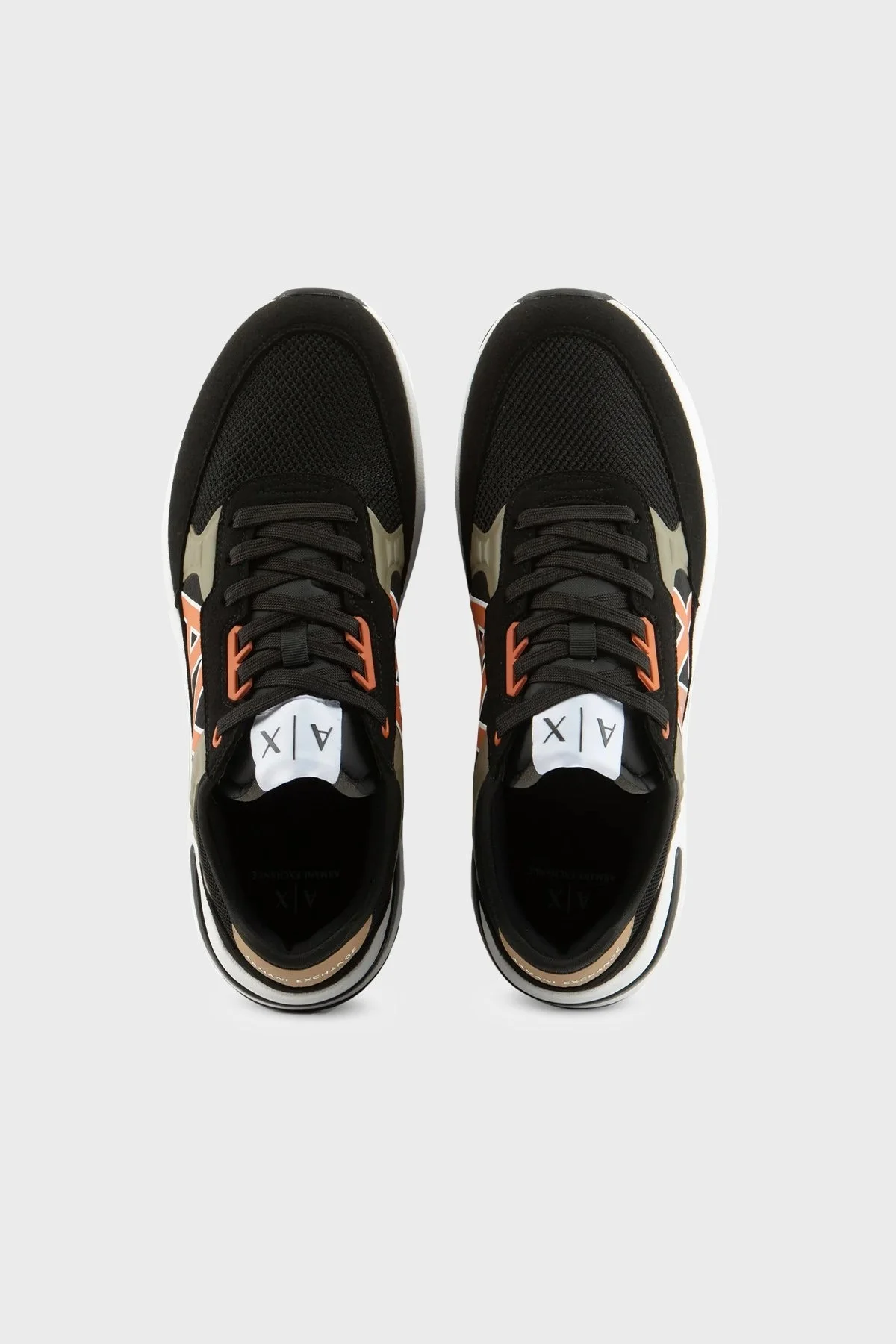 Armani Exchange Logolu Bağcıklı Sneaker Erkek Ayakkabı XUX090 XV276 T053 SİYAH - 3
