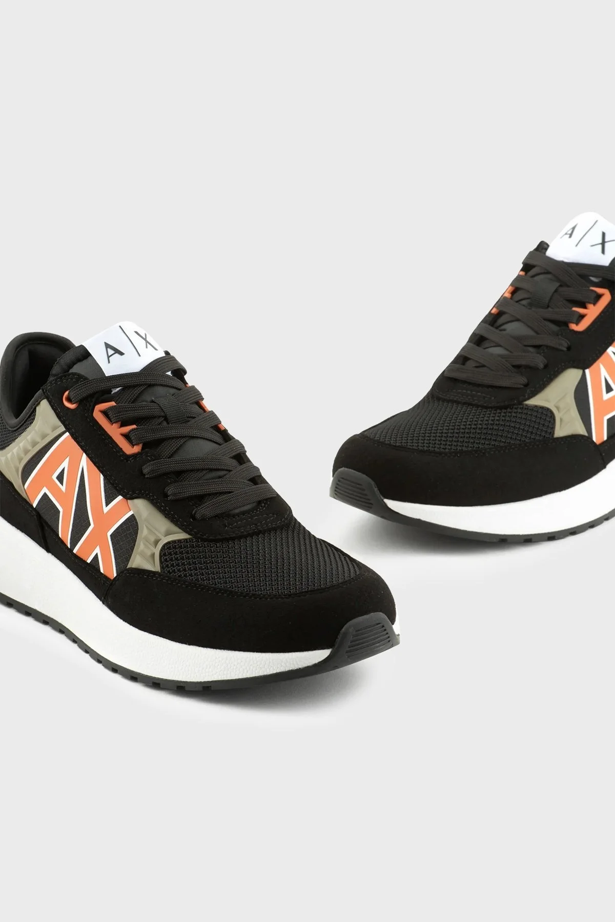 Armani Exchange Logolu Bağcıklı Sneaker Erkek Ayakkabı XUX090 XV276 T053 SİYAH - 6