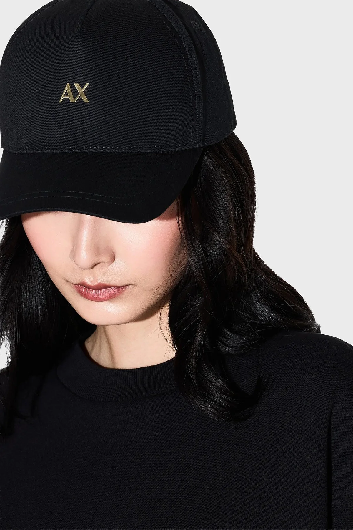 Armani Exchange Logolu Bayan Şapka XW001886 AF15502 UC001 SİYAH - 2