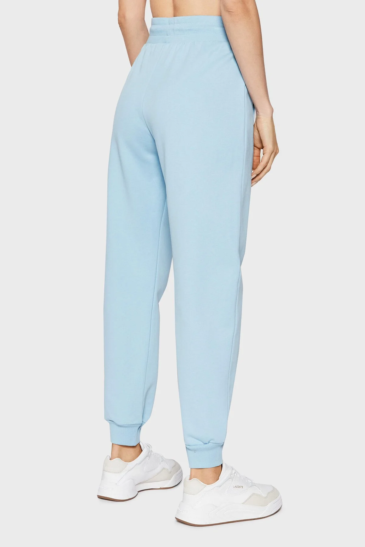 Armani Exchange Logolu Belden Bağlamalı % 100 Pamuk Kadın Pantolon 3LYP75 YJ6UZ 15BL AÇIK MAVİ - 3