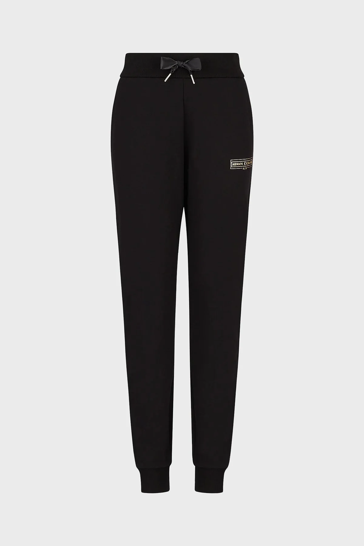 Armani Exchange Logolu Belden Bağlamalı Regular Fit Jogger Bayan Pantolon 3RYPCA YJ68Z 1200 SİYAH - 5