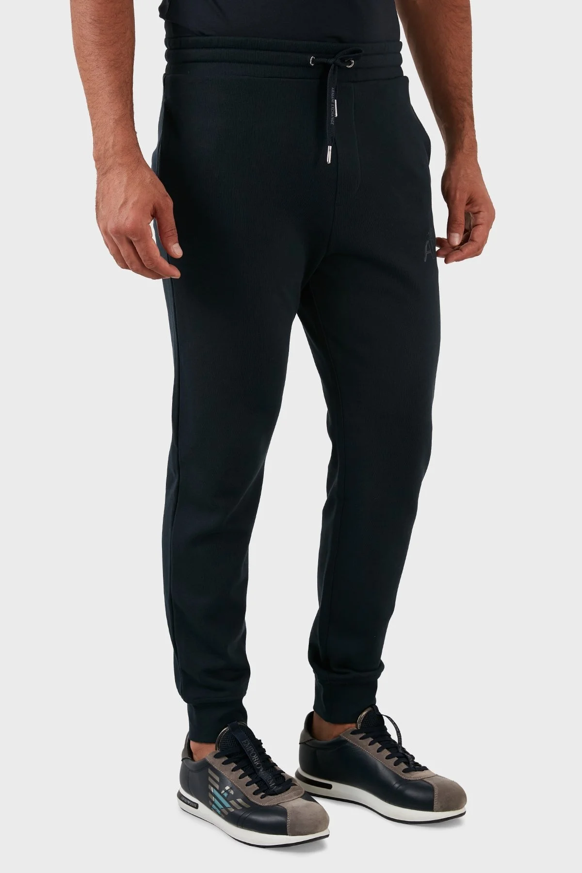 Armani Exchange Logolu Belden Bağlamalı Regular Fit Pamuklu Erkek Pantolon 6LZPHG ZJ6RZ 1510 LACİVERT - 4