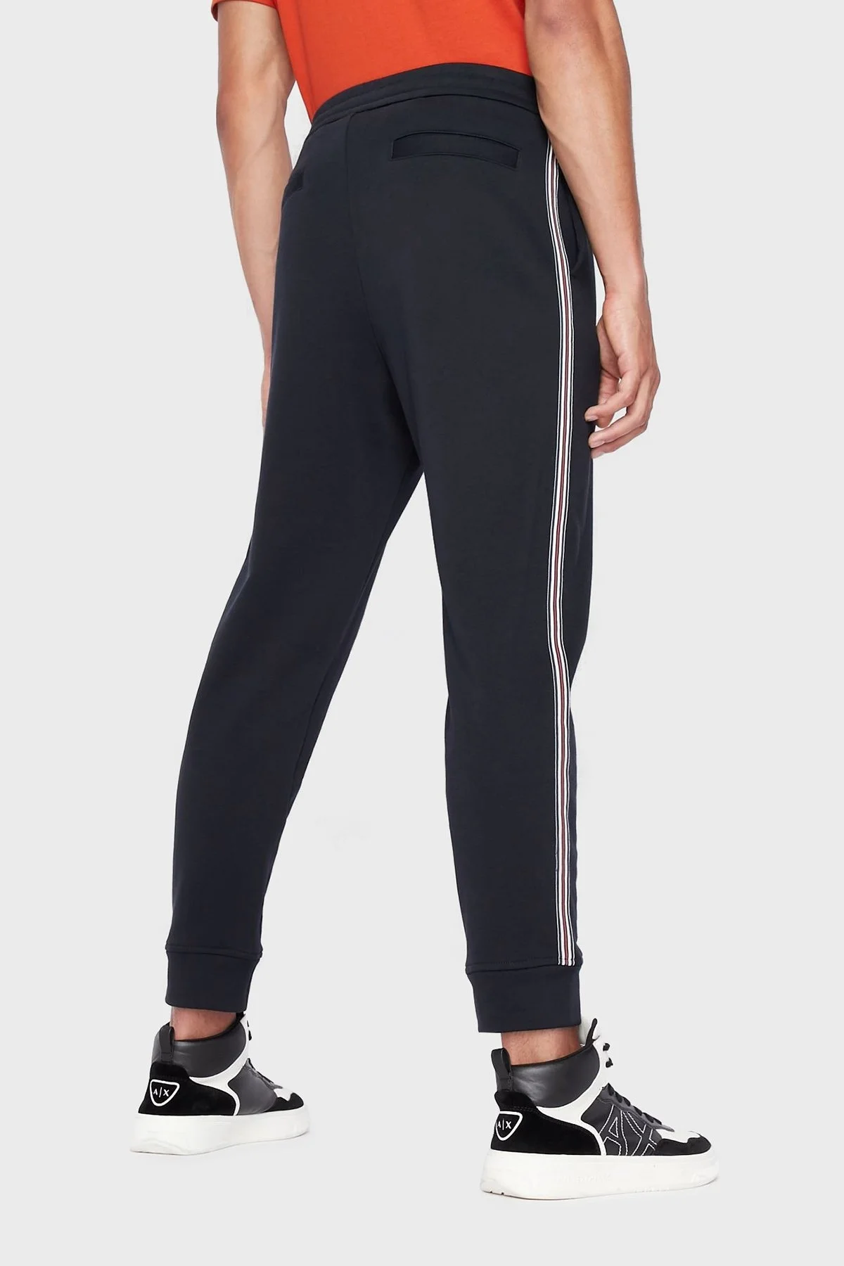 Armani Exchange Logolu Belden Bağlamalı Regular Fit Pamuklu Erkek Pantolon 6LZPLD ZJ1ZZ 1583 LACİVERT - 5