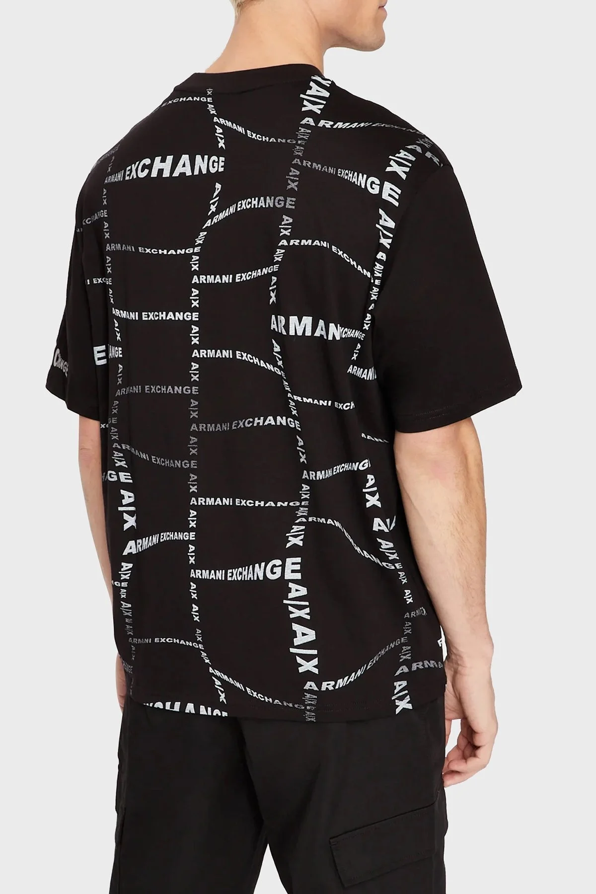 Armani Exchange Logolu Bisiklet Yaka % 100 Pamuk Regular Fit Erkek T Shirt 3RZMFE ZJ8EZ 52AG SİYAH - 2