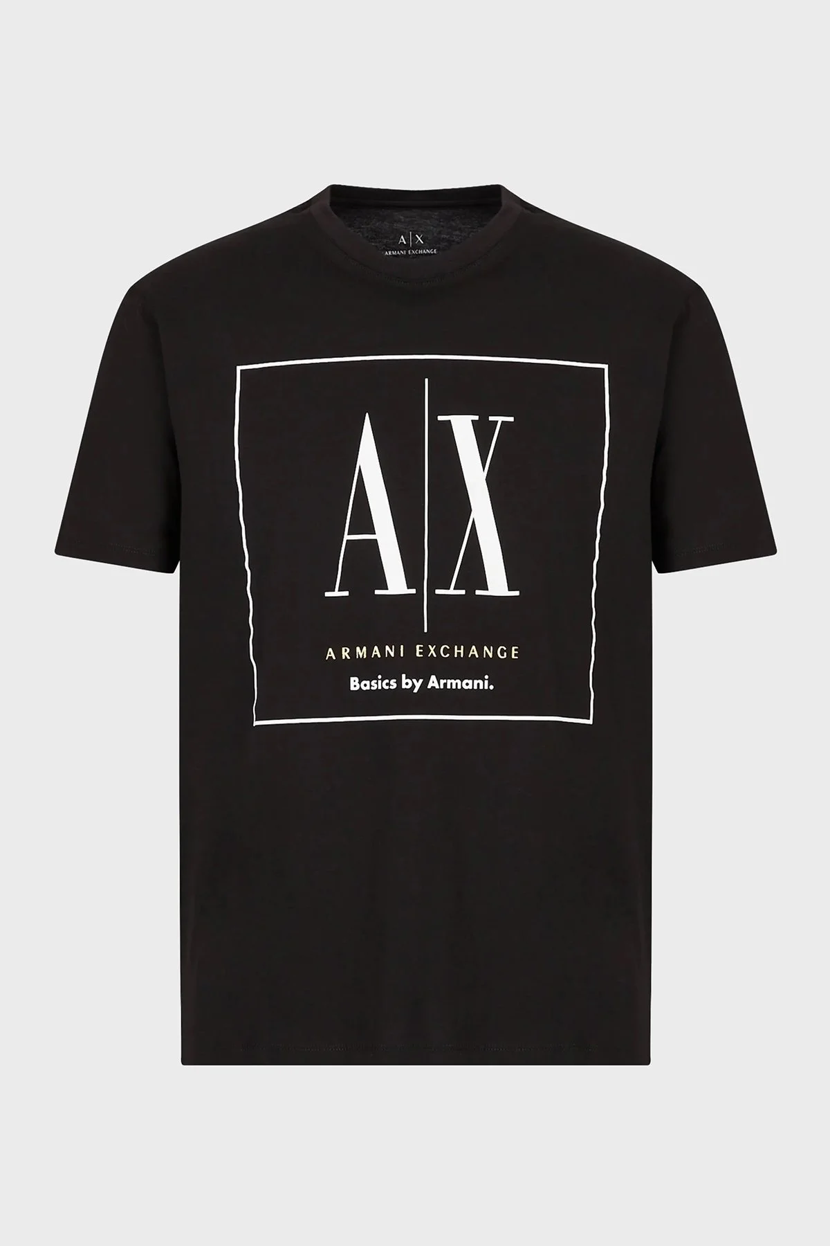 Armani Exchange Logolu Bisiklet Yaka % 100 Pamuk Regular Fit Erkek T Shirt 3RZTAG ZJ8EZ 1200 SİYAH - 4