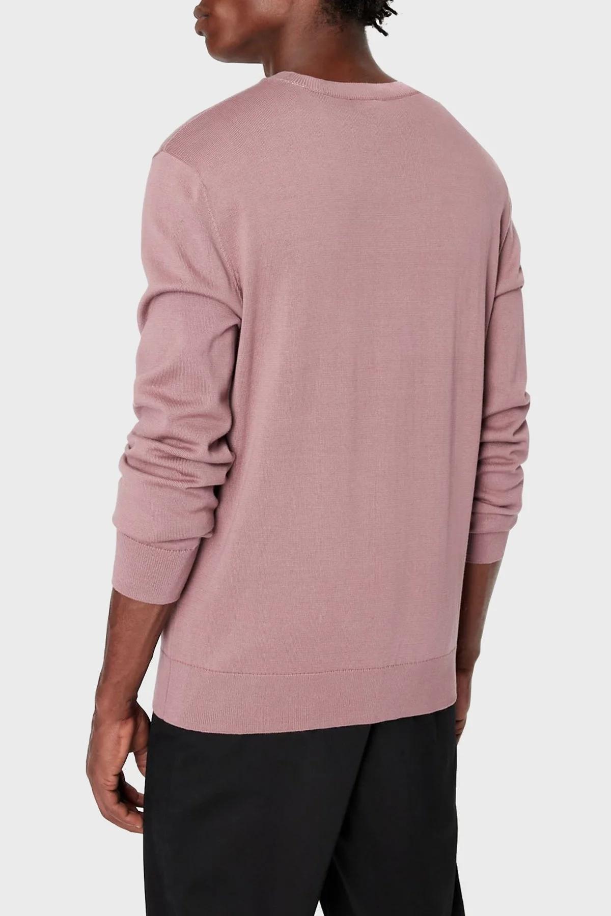Armani Exchange Logolu Bisiklet Yaka Pamuklu Triko Erkek Kazak 6LZM2D ZMX8Z 1316 GÜL - 3