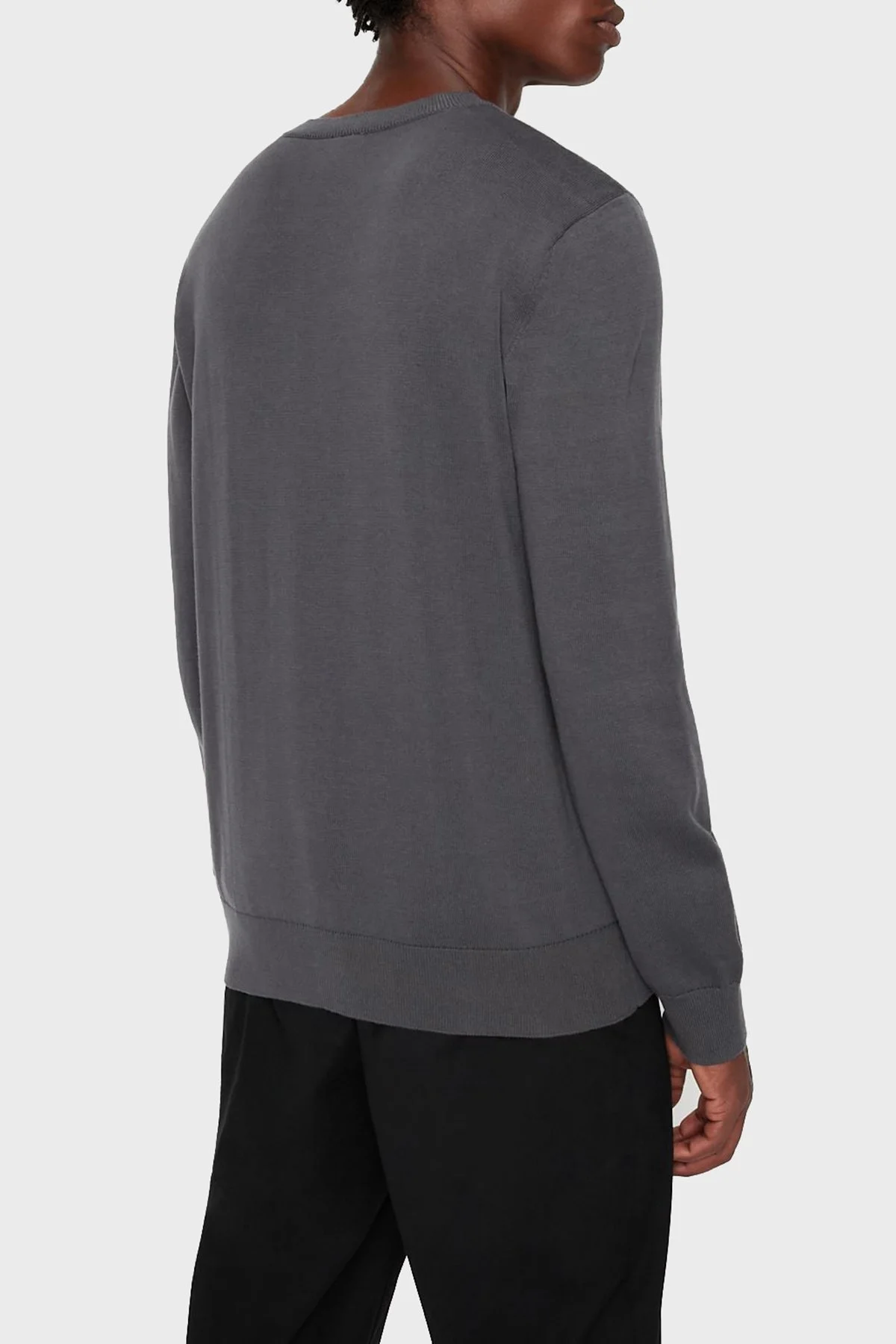 Armani Exchange Logolu Bisiklet Yaka Pamuklu Triko Erkek Kazak 6LZM2D ZMX8Z 1978 ANTRASİT - 3