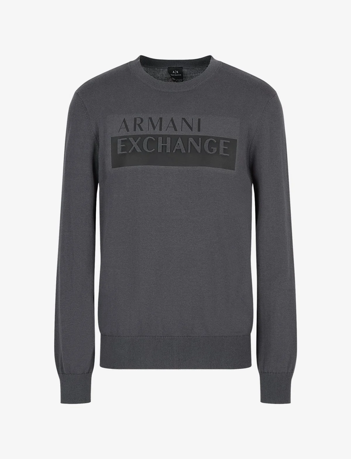 Armani Exchange Logolu Bisiklet Yaka Pamuklu Triko Erkek Kazak 6LZM2D ZMX8Z 1978 ANTRASİT - 4