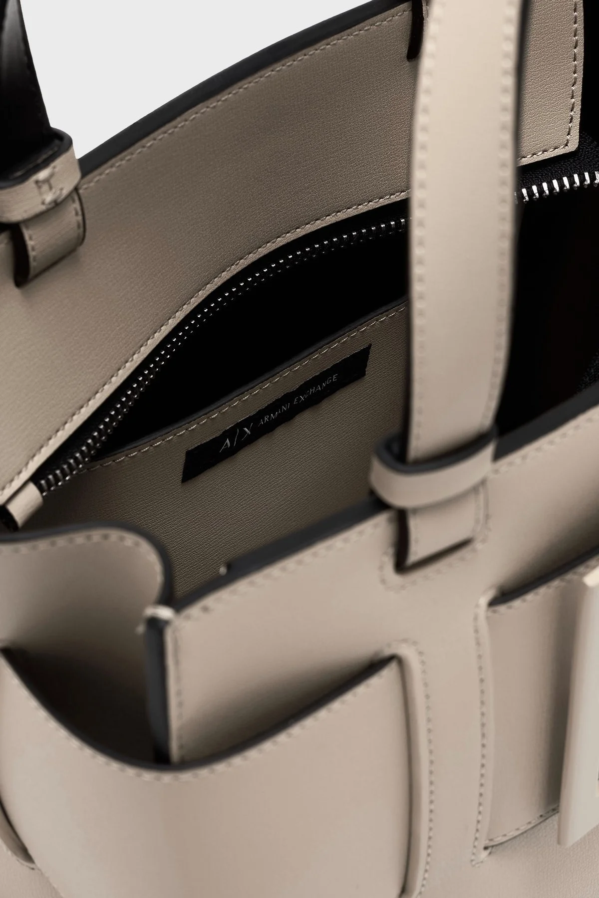 Armani Exchange Logolu Çıkarılabilir Askılı Bayan Çanta 942689 0A874 U1092 KREM - 13