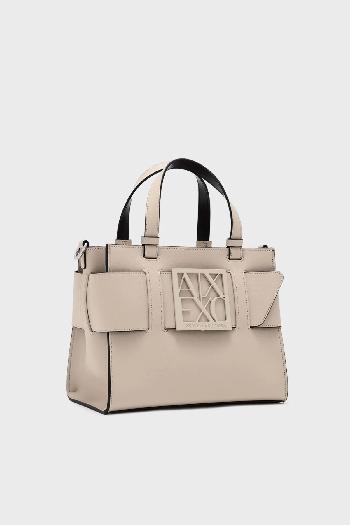 Armani Exchange Logolu Çıkarılabilir Askılı Kadın Çanta 942689 0A874 U1092 KREM - 4
