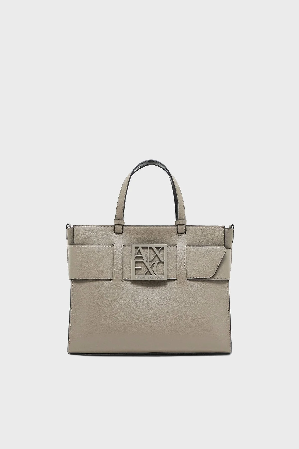 Armani Exchange Logolu Çıkarılabilir Askılı Bayan Çanta 942689 0A874 U6242 BEJ - 1