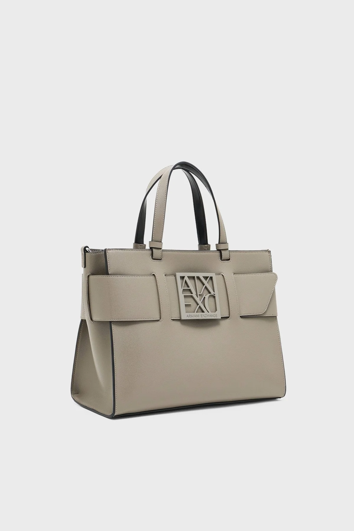 Armani Exchange Logolu Çıkarılabilir Askılı Bayan Çanta 942689 0A874 U6242 BEJ - 5