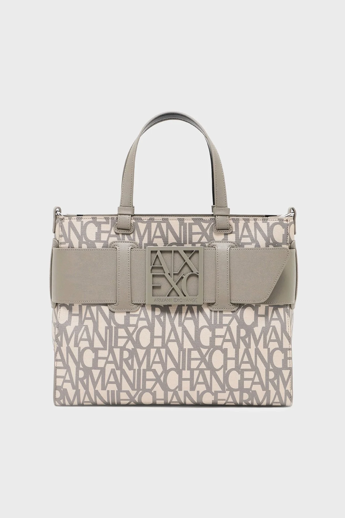 Armani Exchange Logolu Çıkarılabilir Askılı Bayan Çanta 942689 3F742 M1014 BEJ - 1