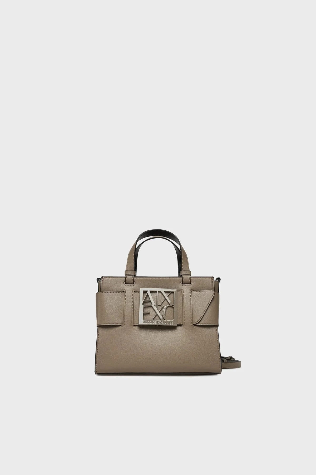 Armani Exchange Logolu Çıkarılabilir Askılı Bayan Çanta 942690 0A874 U6242 BEJ - 1