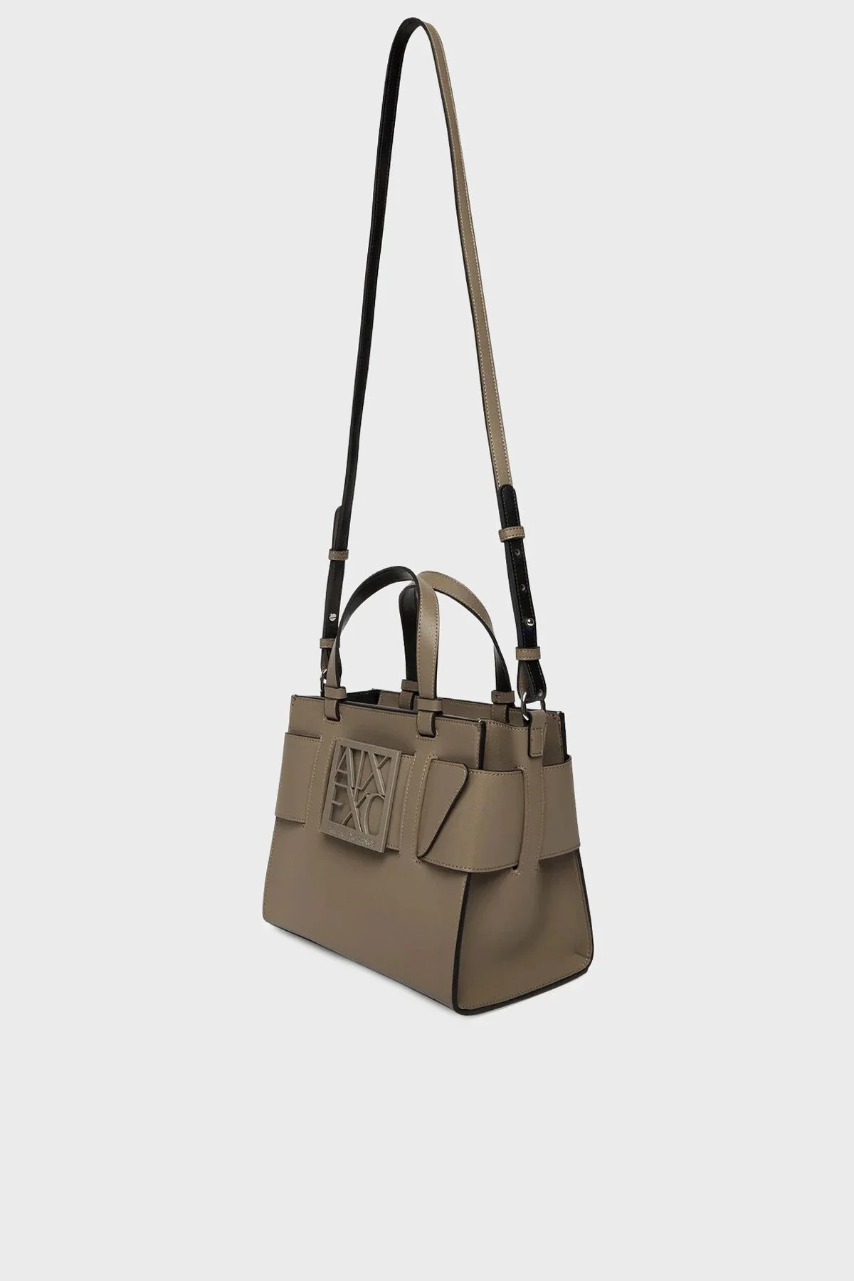 Armani Exchange Logolu Çıkarılabilir Askılı Bayan Çanta 942690 0A874 U6242 BEJ - 5