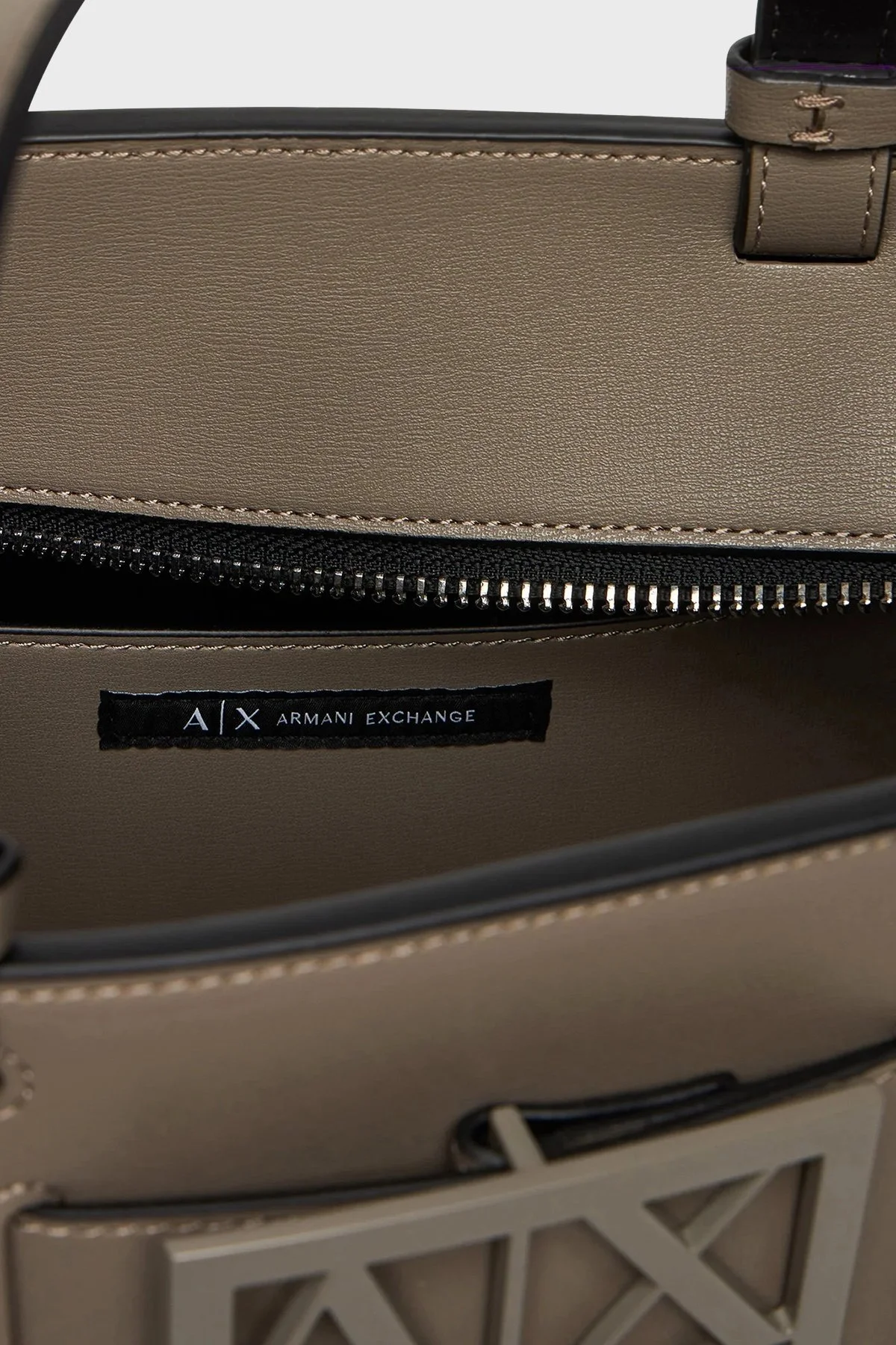 Armani Exchange Logolu Çıkarılabilir Askılı Bayan Çanta 942690 0A874 U6242 BEJ - 6