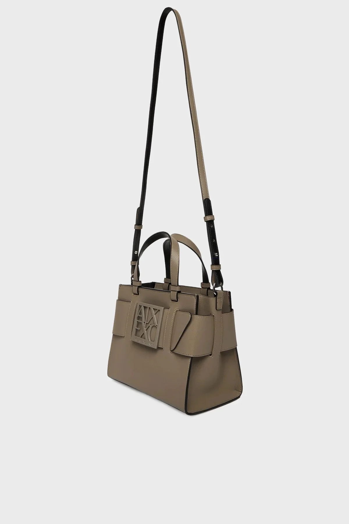 Armani Exchange Logolu Çıkarılabilir Askılı Kadın Çanta 942690 0A874 U6242 BEJ - 5