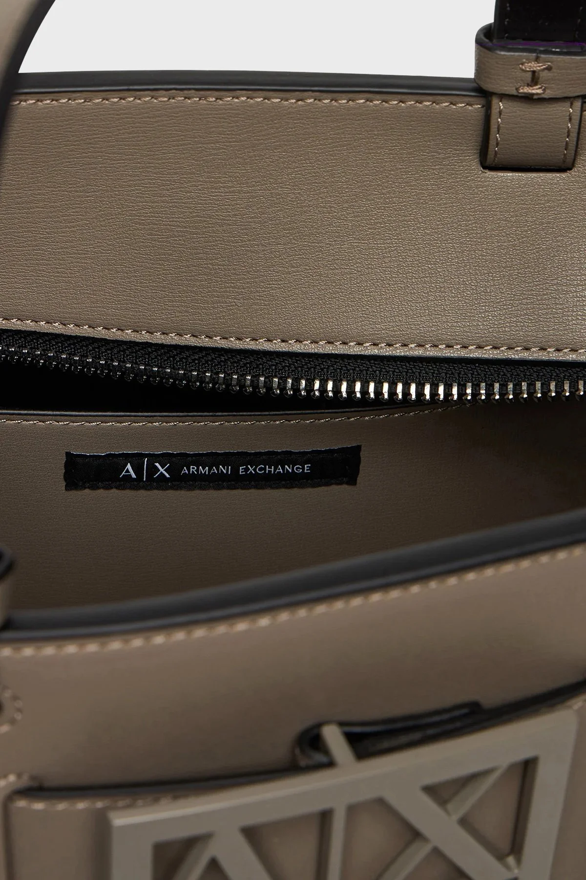 Armani Exchange Logolu Çıkarılabilir Askılı Kadın Çanta 942690 0A874 U6242 BEJ - 6