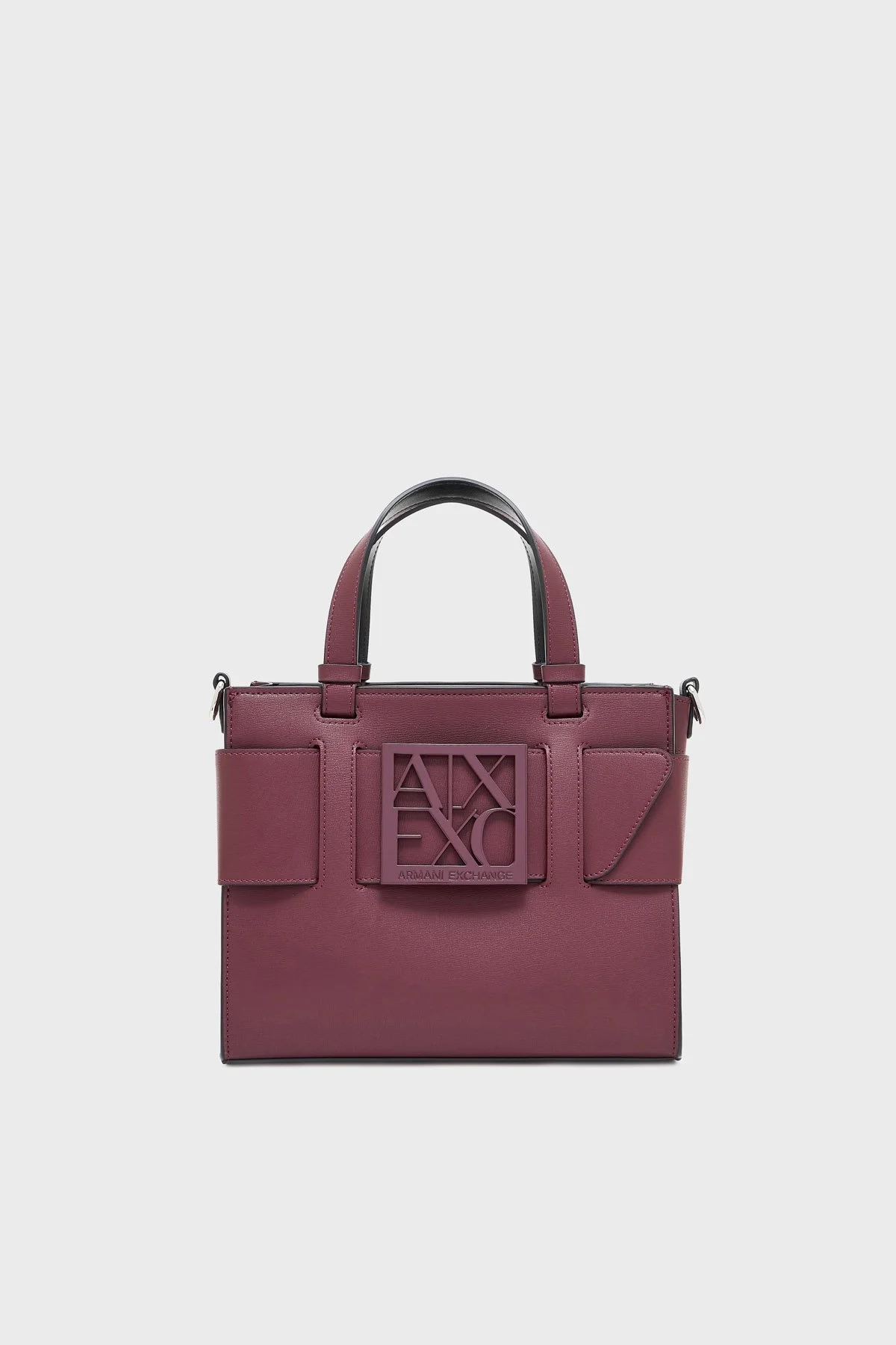 Armani Exchange Logolu Çıkarılabilir Askılı Bayan Çanta 942690 0A874 UA343 BORDO - 6