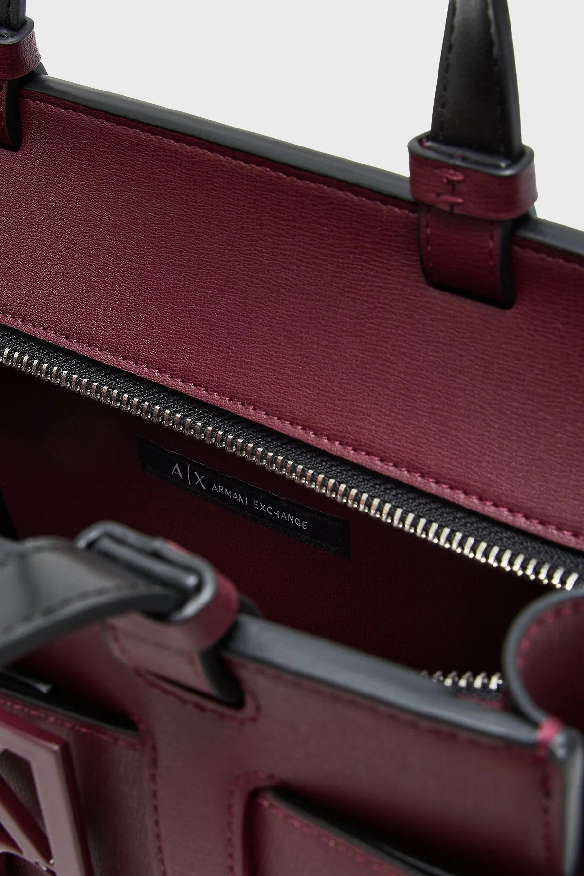 Armani Exchange Logolu Çıkarılabilir Askılı Bayan Çanta 942690 0A874 UA343 BORDO - 9