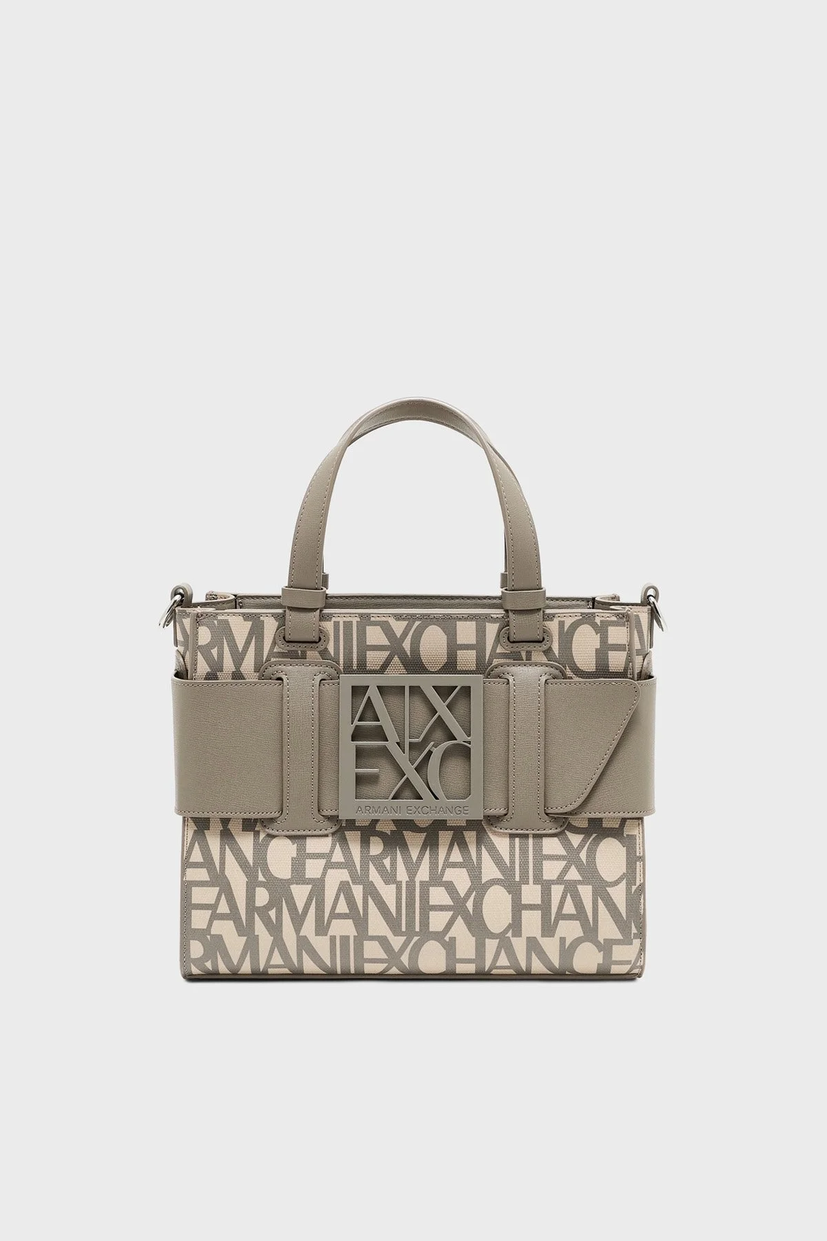 Armani Exchange Logolu Çıkarılabilir Askılı Bayan Çanta 942690 3F742 M1014 BEJ - 1