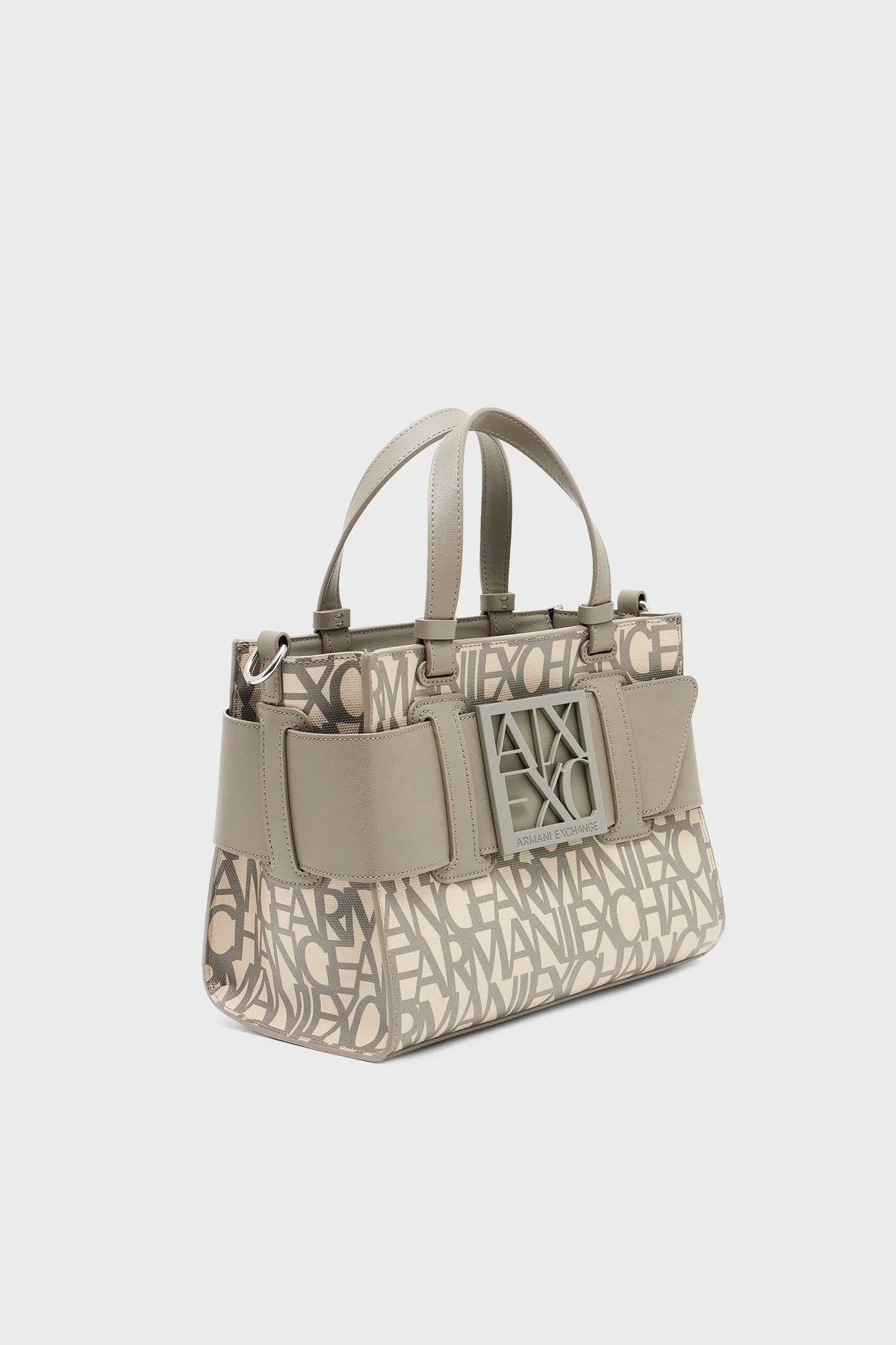 Armani Exchange Logolu Çıkarılabilir Askılı Bayan Çanta 942690 3F742 M1014 BEJ - 5