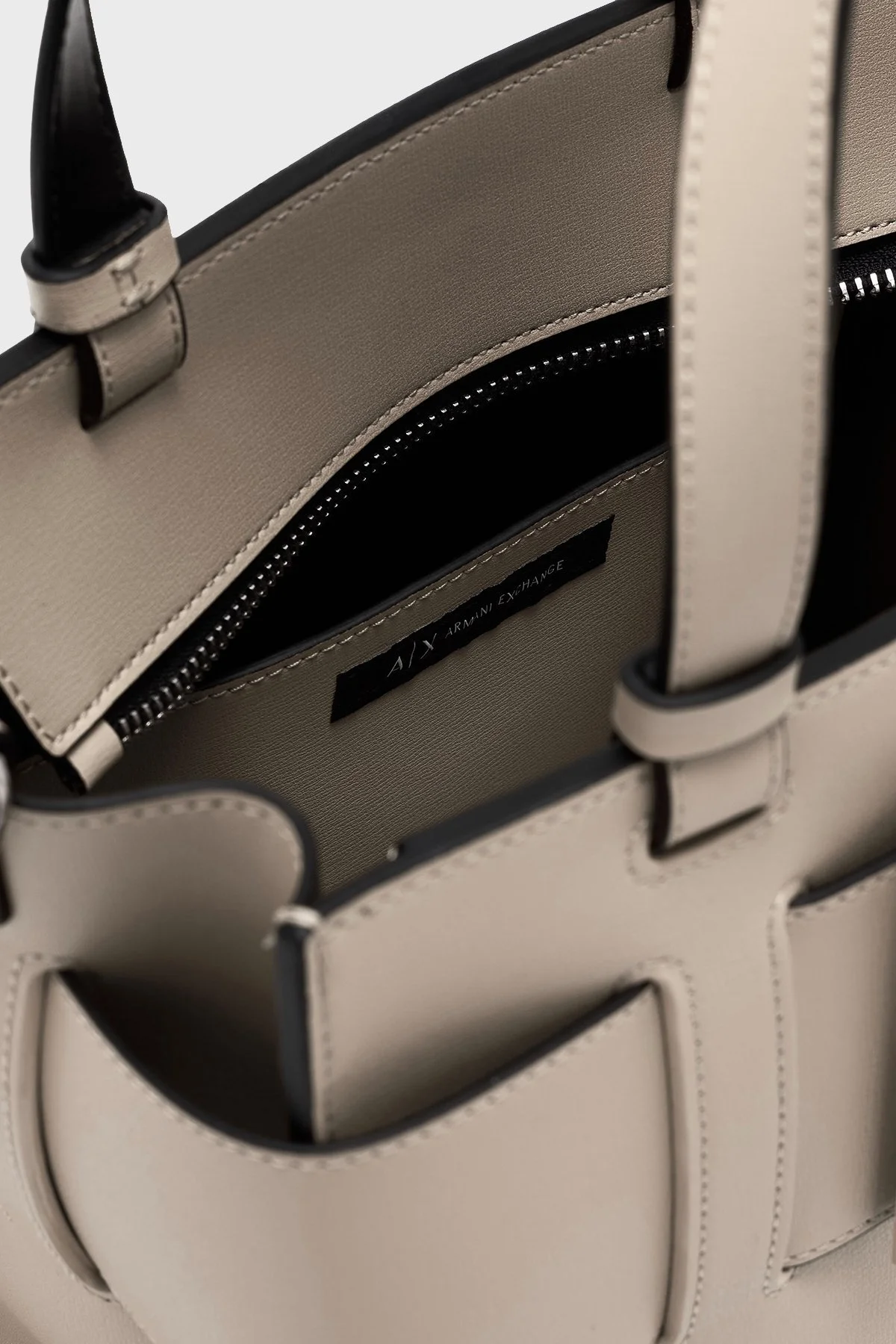 Armani Exchange Logolu Çıkarılabilir Askılı Bayan Çanta 9426900 A874 U1092 KREM - 5