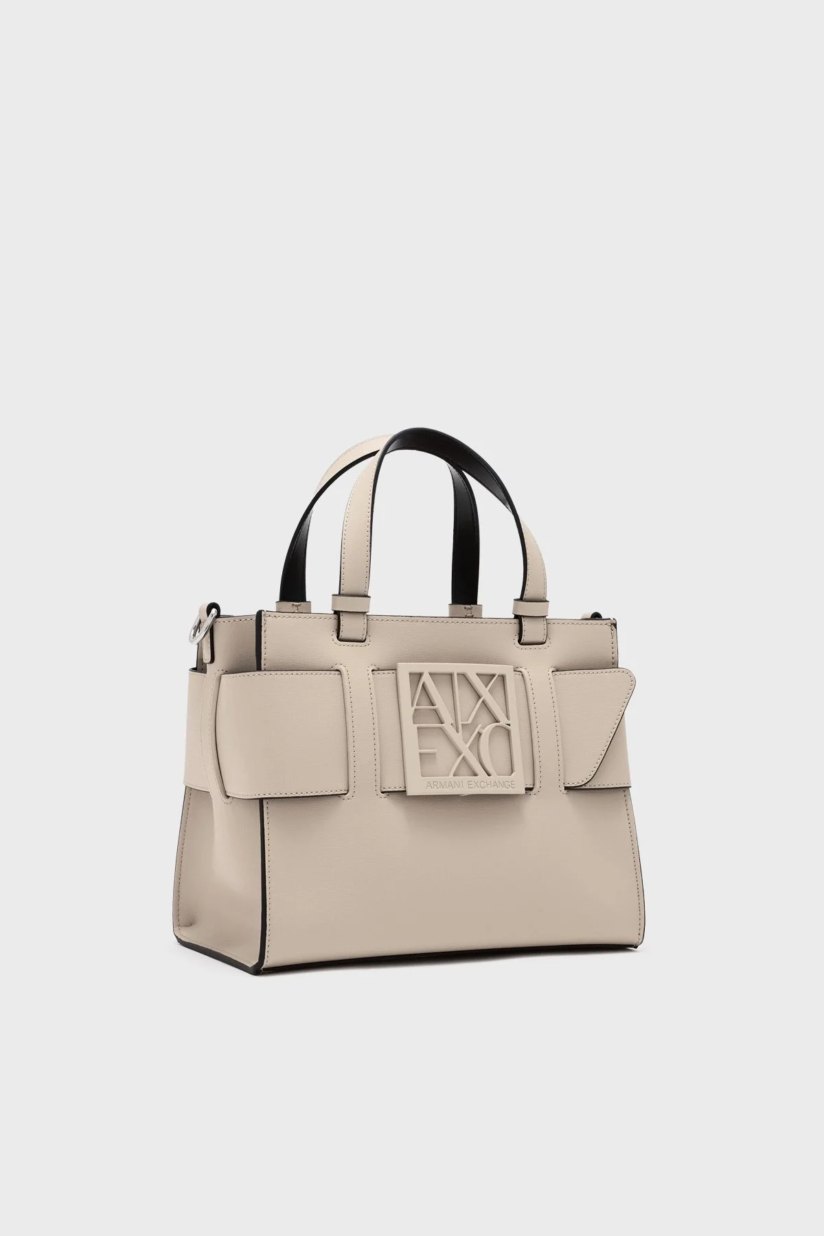 Armani Exchange Logolu Çıkarılabilir Askılı Bayan Çanta 9426900 A874 U1092 KREM - 7