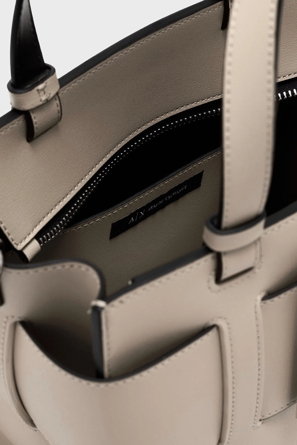 Armani Exchange Logolu Çıkarılabilir Askılı Kadın Çanta 9426900 A874 U1092 KREM - 5