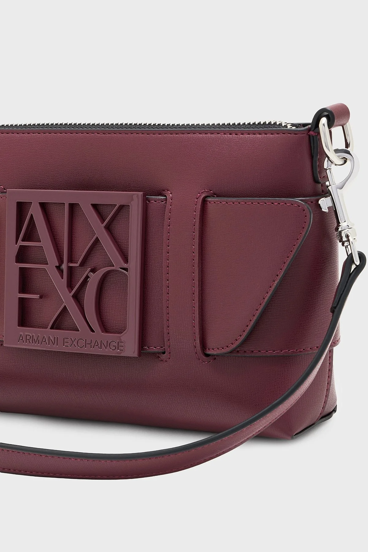 Armani Exchange Logolu Çıkarılabilir Askılı Bayan Çanta 942907 0A874 UA343 BORDO - 11