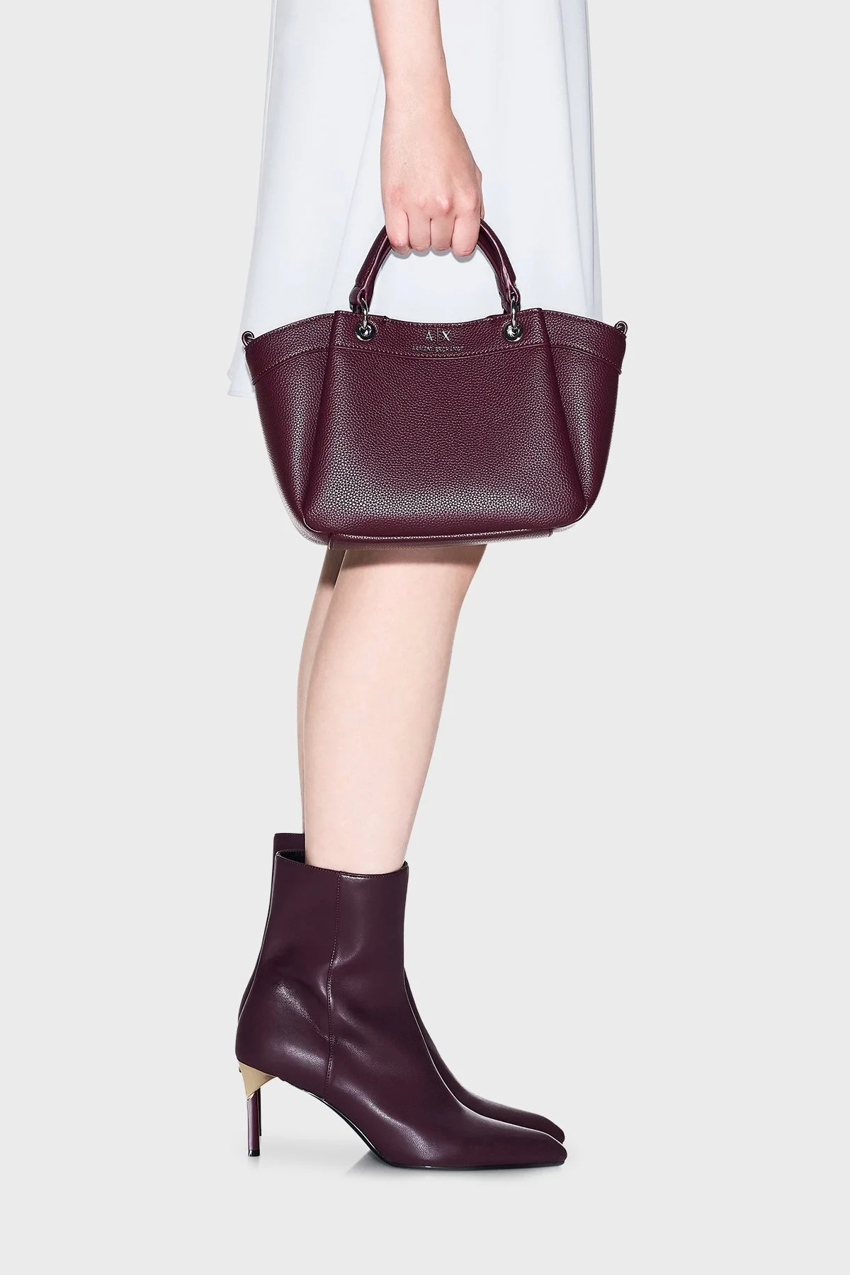 Armani Exchange Logolu Çıkarılabilir Askılı Bayan Çanta 942927 CC783 UA343 BORDO - 8