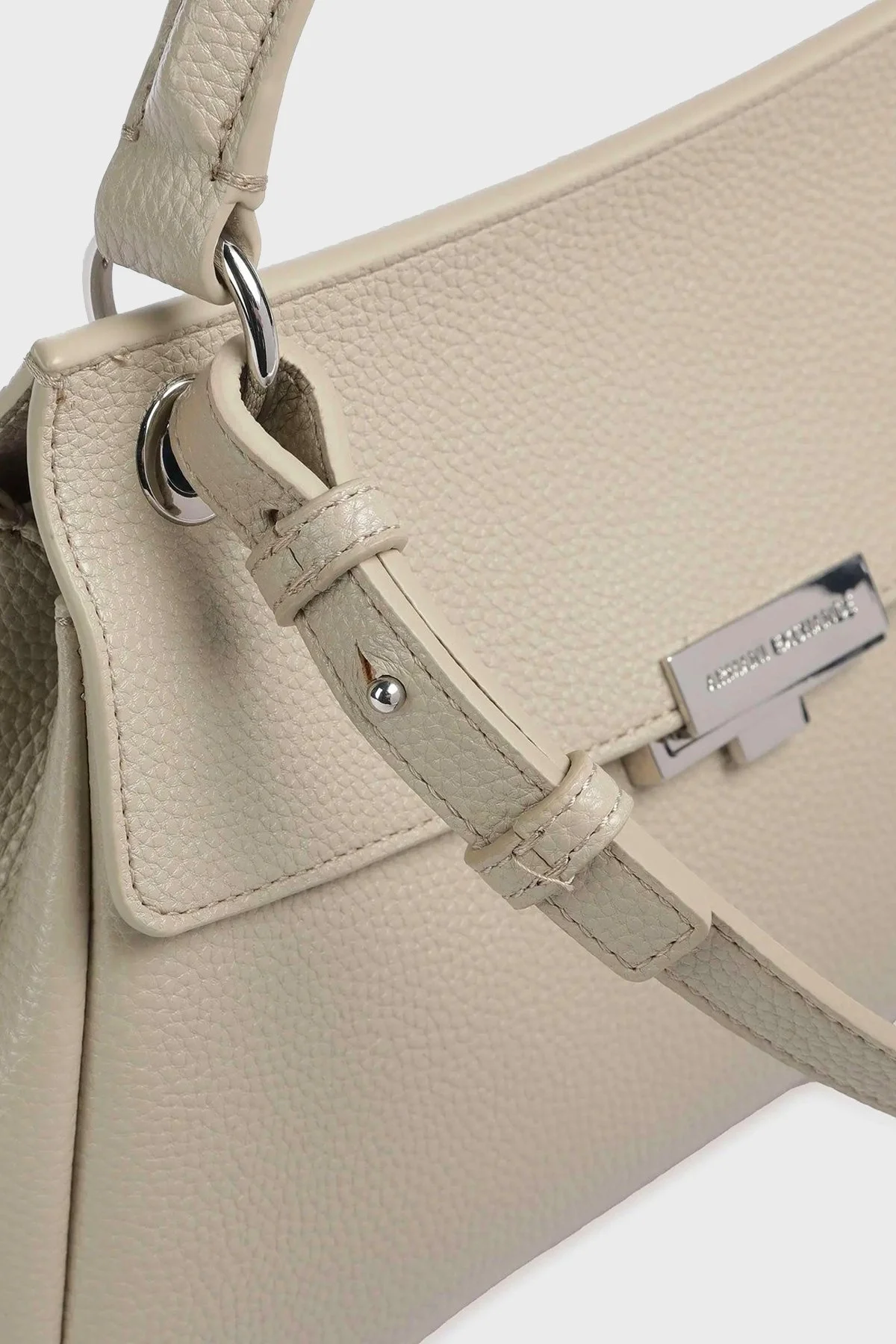 Armani Exchange Logolu Çıkarılabilir Askılı Bayan Çanta 949177 CC783 U1092 KREM - 3