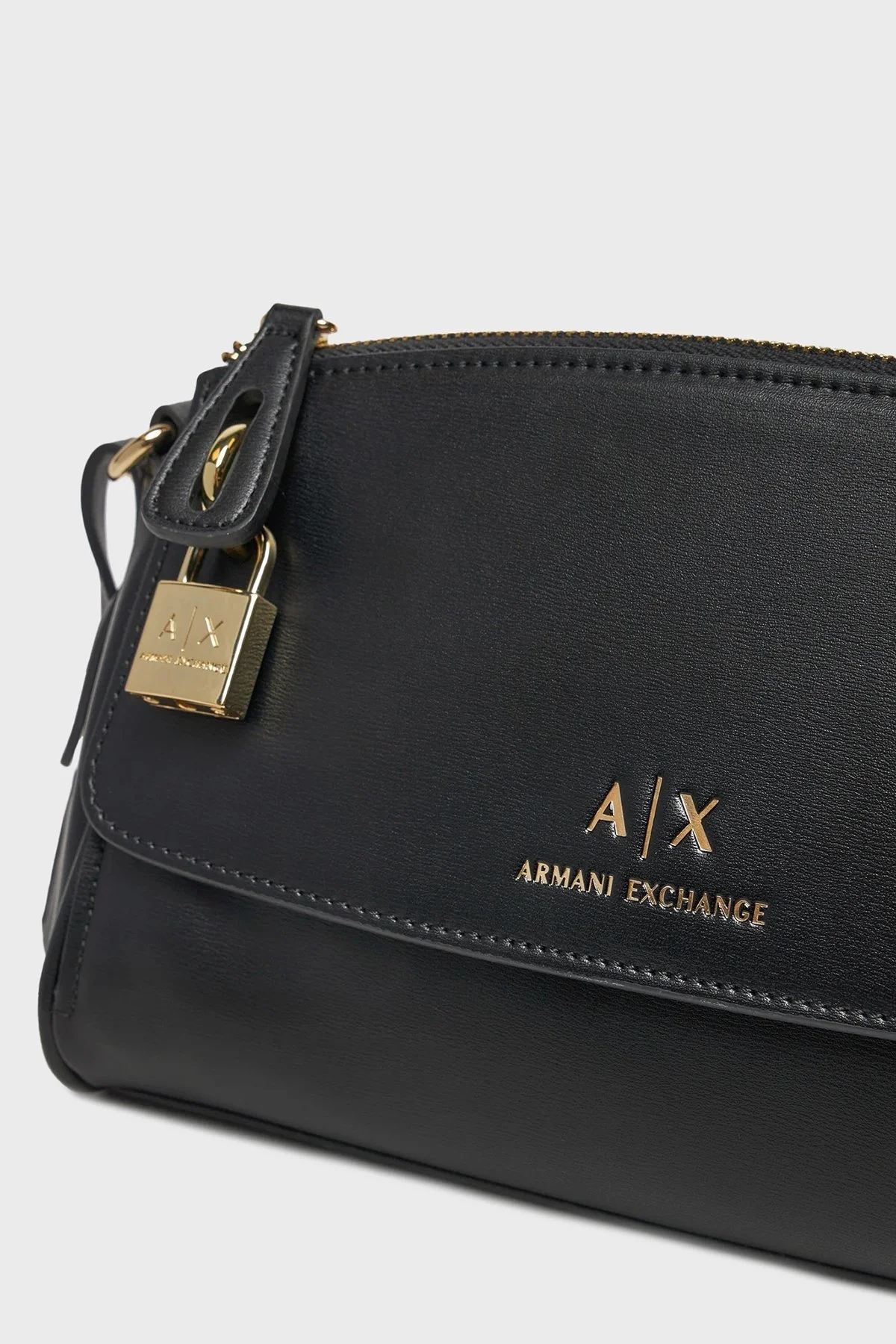 Armani Exchange Logolu Çıkarılabilir Askılı Bayan Çanta XW000304 AF12040 UC001 SİYAH - 7