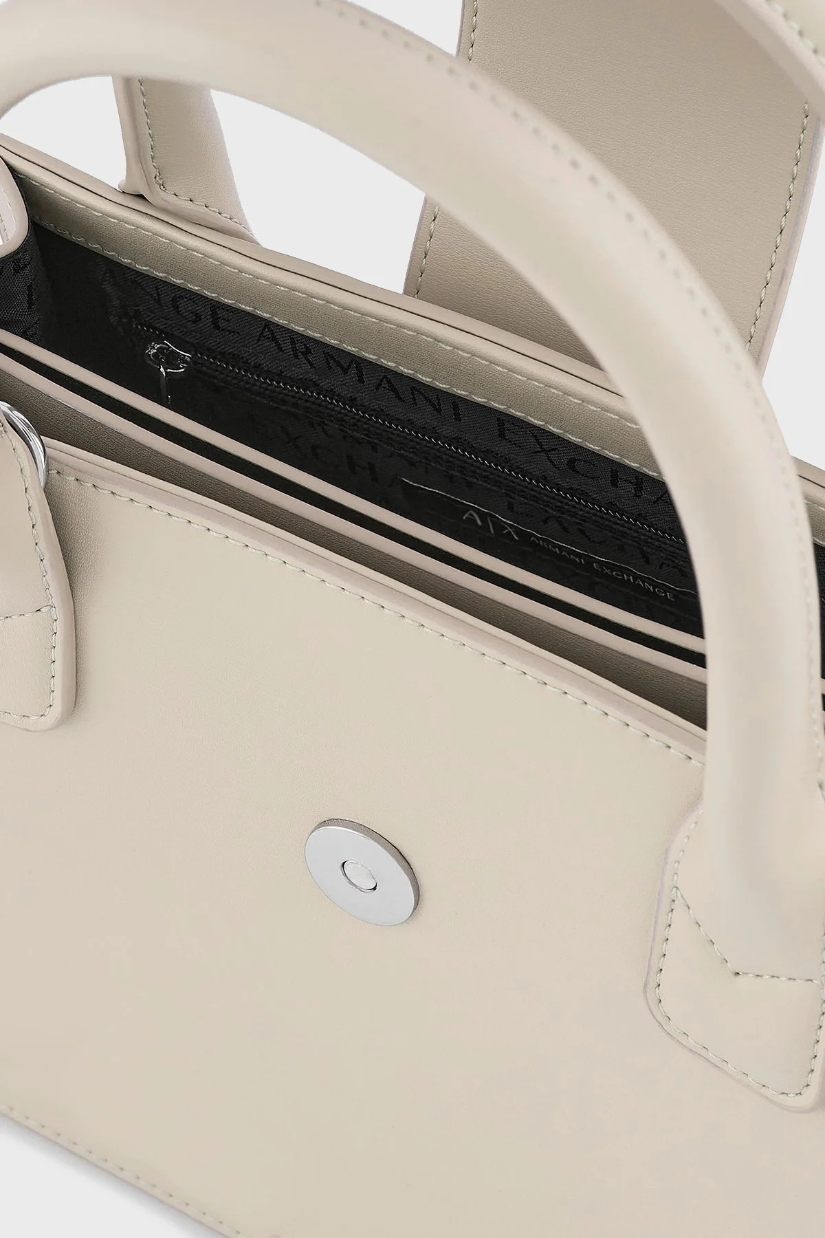 Armani Exchange Logolu Çıkarılabilir Askılı Bayan Çanta XW000306 AF12039 U1095 BEJ - 14