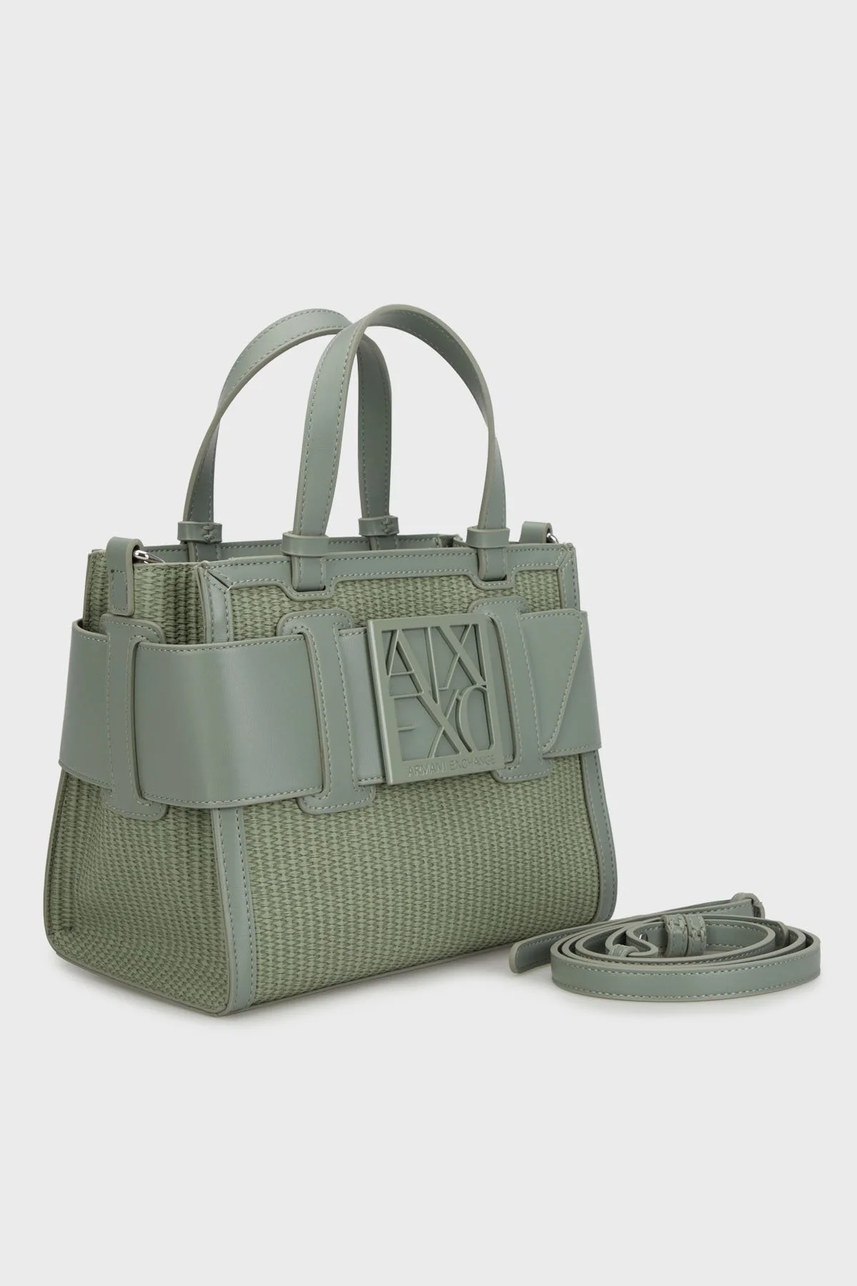 Armani Exchange Logolu Çıkarılabilir Askılı Bayan Çanta XW000392 AF13673 U7231 HAKİ - 1