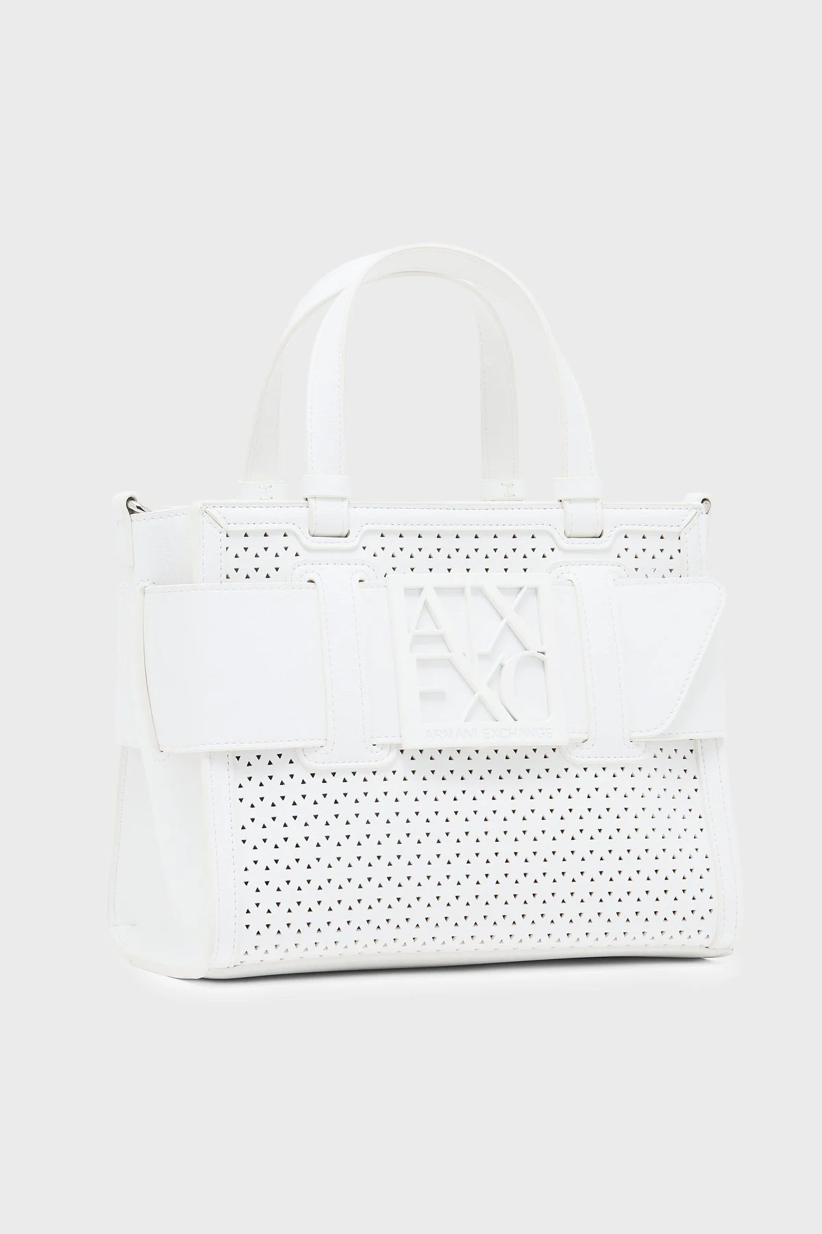 Armani Exchange Logolu Çıkarılabilir Askılı Bayan Çanta XW000392 AF22626 U0011 BEYAZ - 6