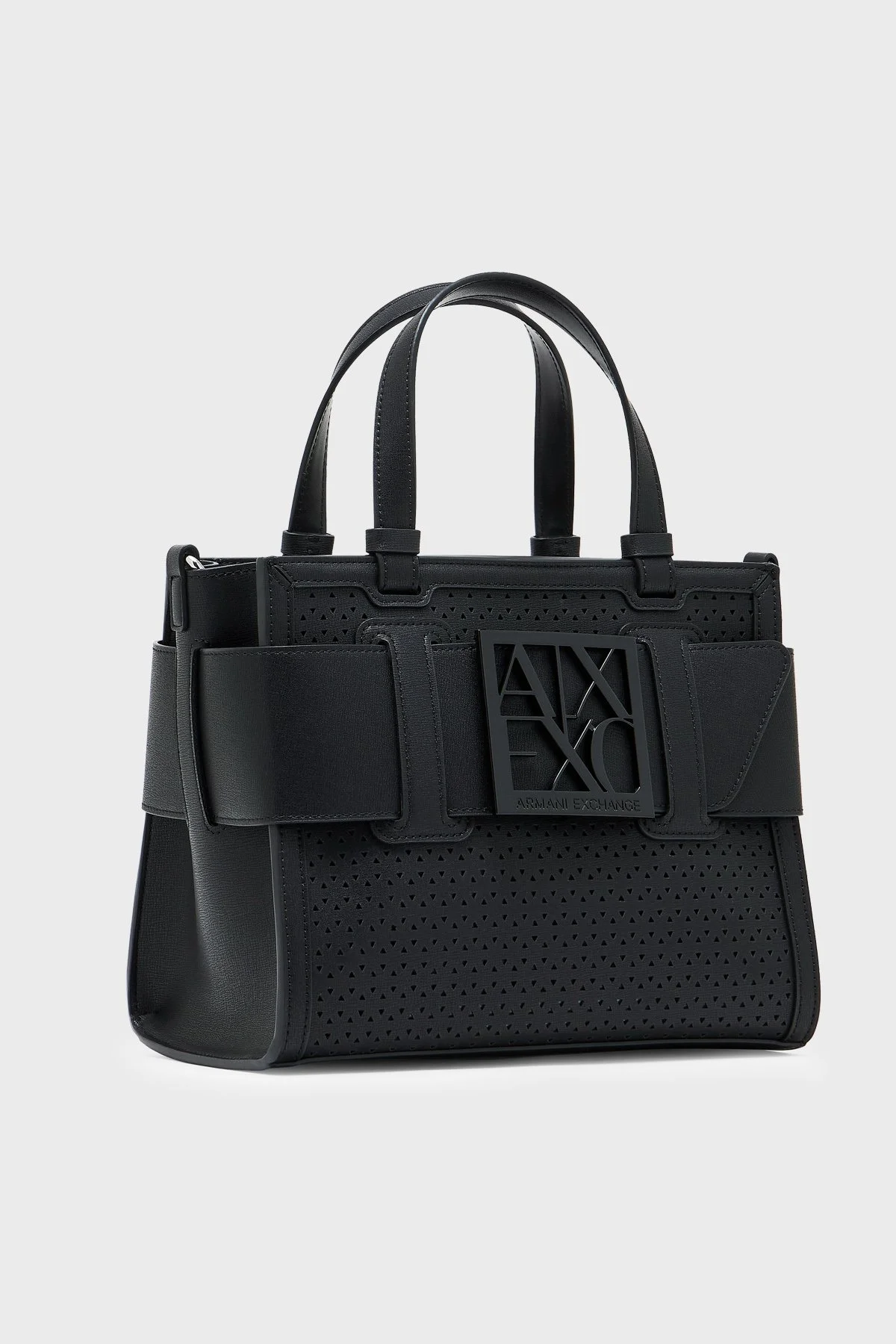 Armani Exchange Logolu Çıkarılabilir Askılı Bayan Çanta XW000392 AF22626 UC001 SİYAH - 5