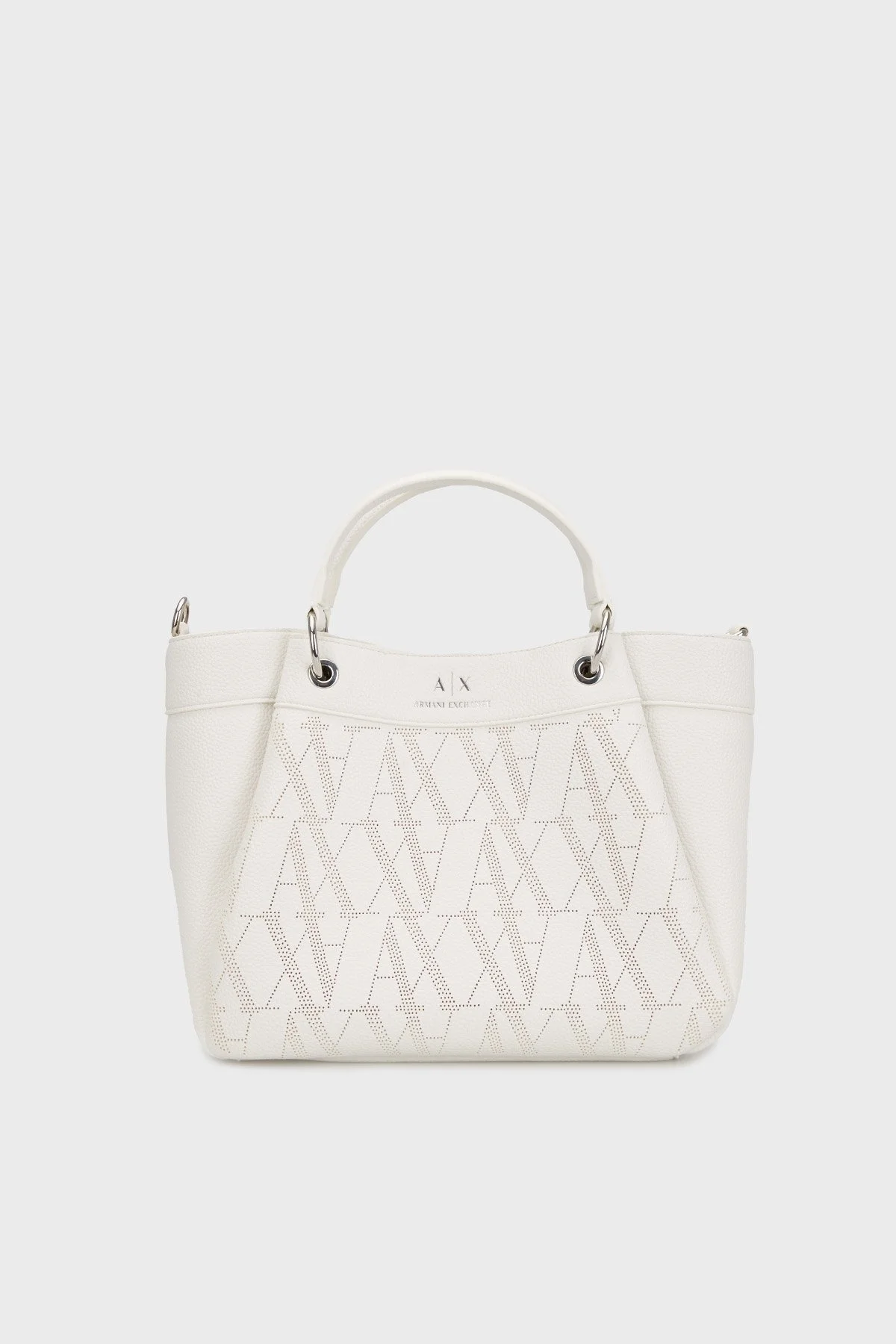Armani Exchange Logolu Çıkarılabilir Askılı Bayan Çanta XW000393 AF13679 U0002 BEYAZ - 1