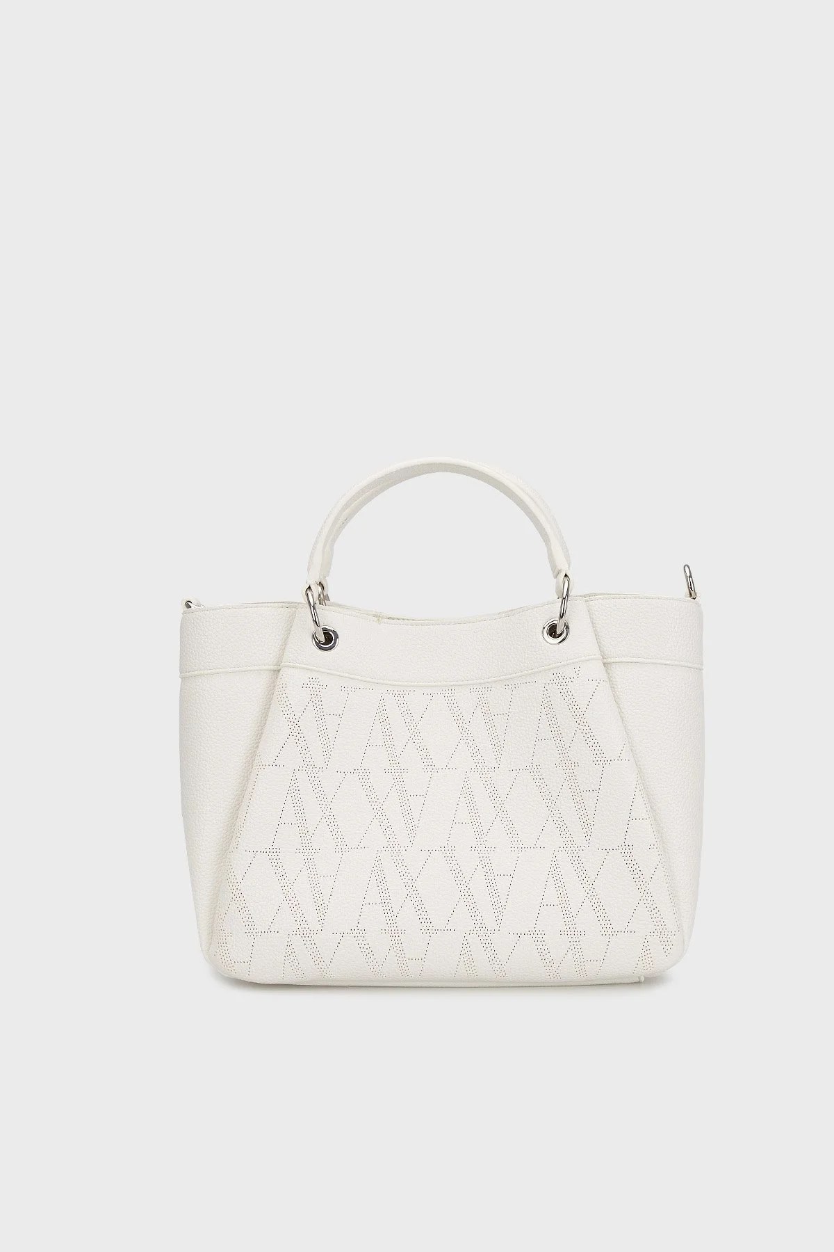 Armani Exchange Logolu Çıkarılabilir Askılı Bayan Çanta XW000393 AF13679 U0002 BEYAZ - 2