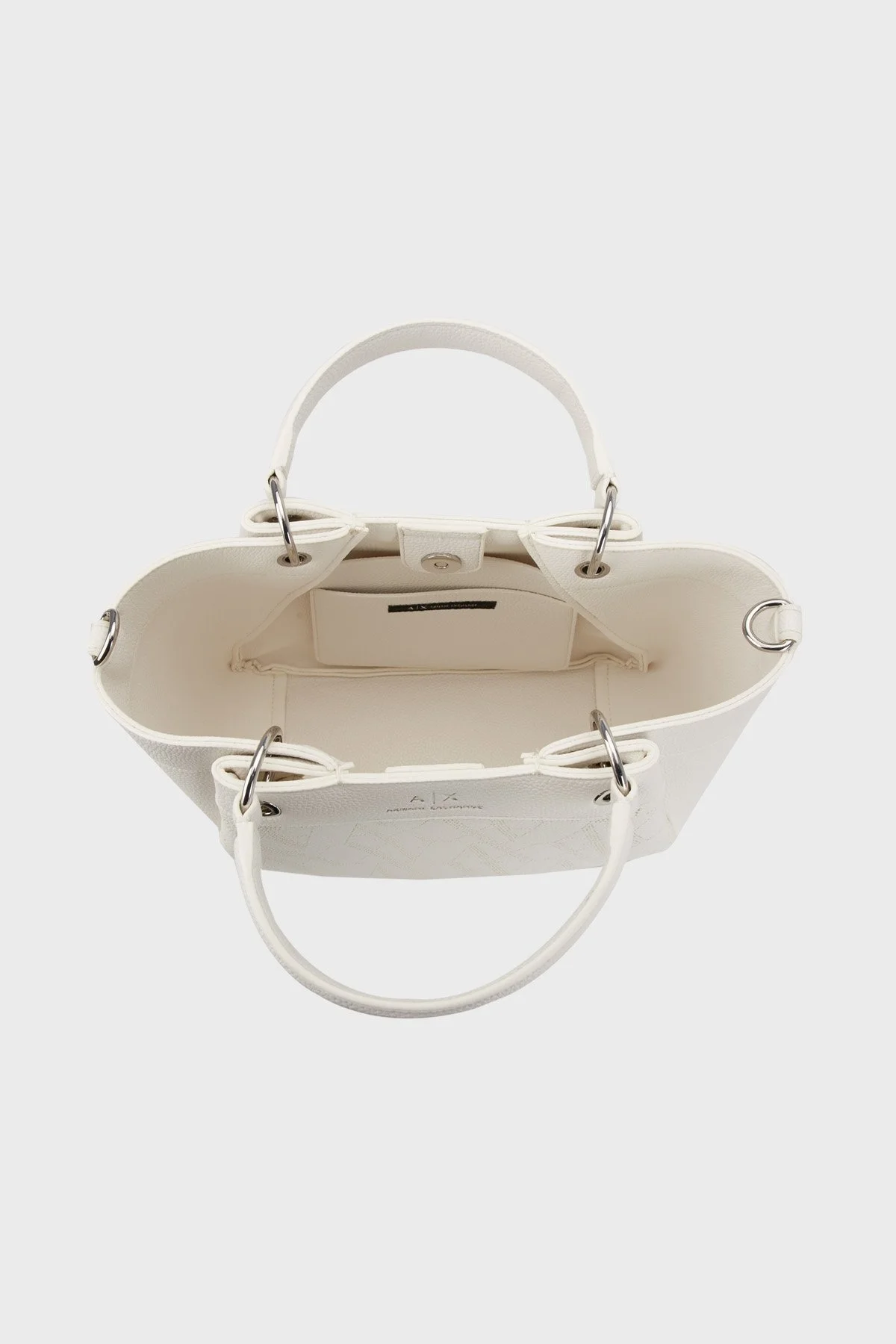 Armani Exchange Logolu Çıkarılabilir Askılı Bayan Çanta XW000393 AF13679 U0002 BEYAZ - 4