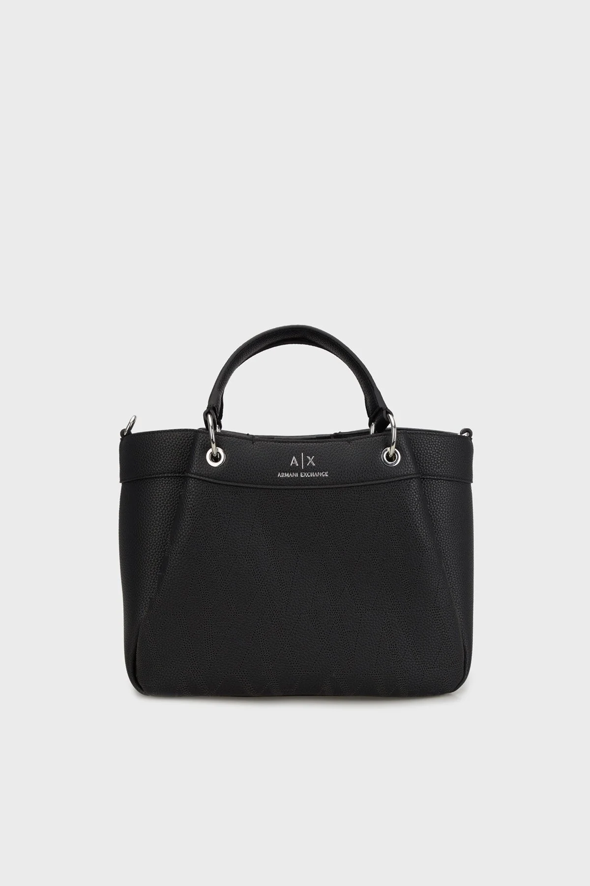 Armani Exchange Logolu Çıkarılabilir Askılı Bayan Çanta XW000393 AF13679 UC001 SİYAH - 5