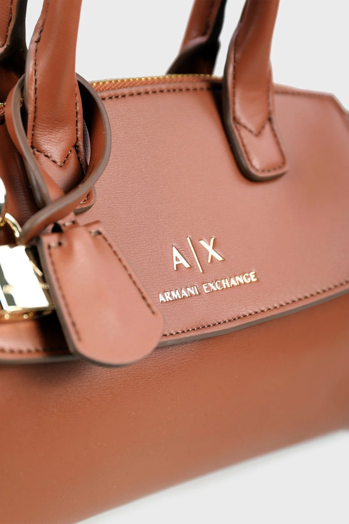 Armani Exchange Logolu Çıkarılabilir Askılı Bayan Çanta XW000395 AF12040 U6164 VİSKİ - 4